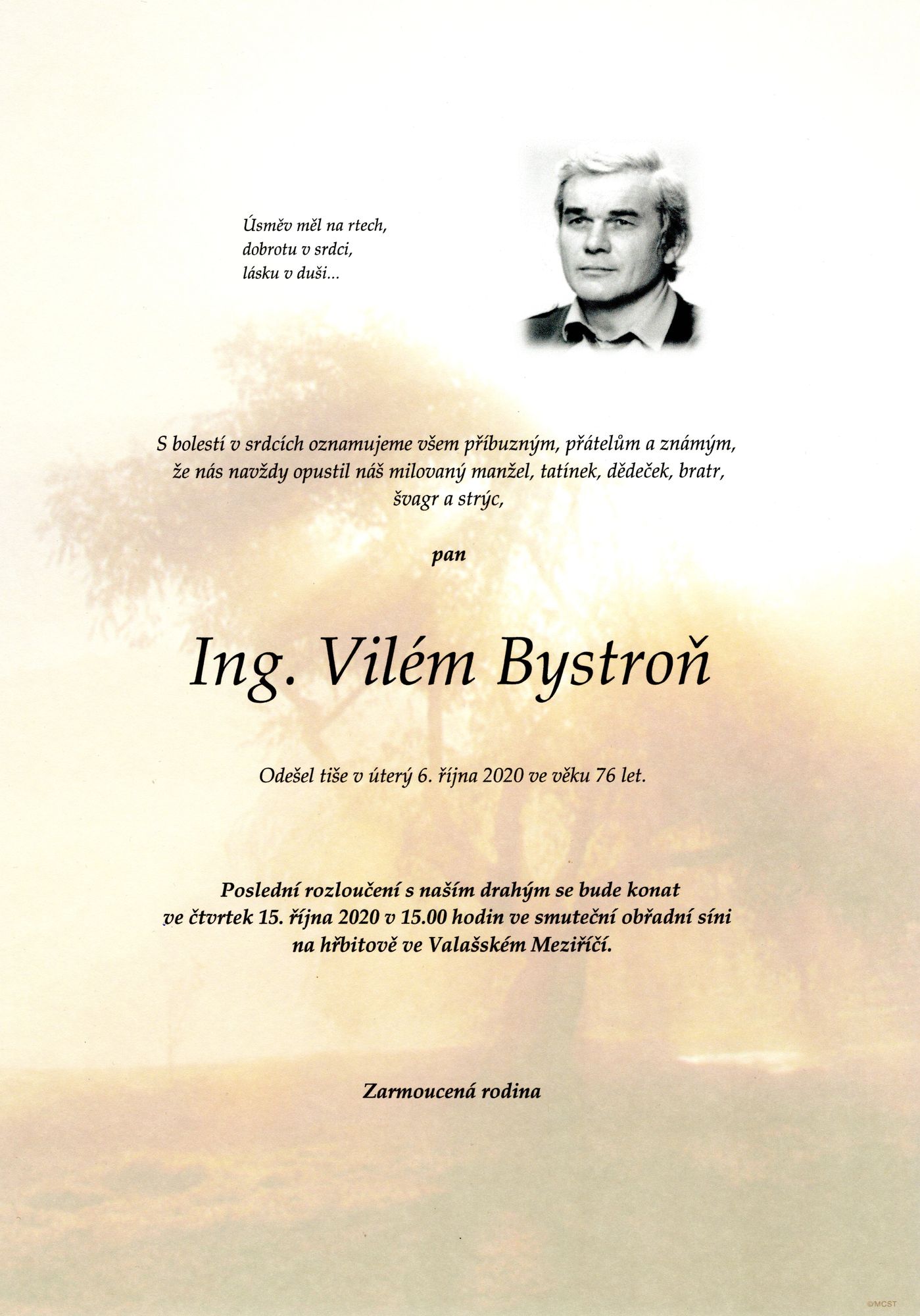 Ing. Vilém Bystroň