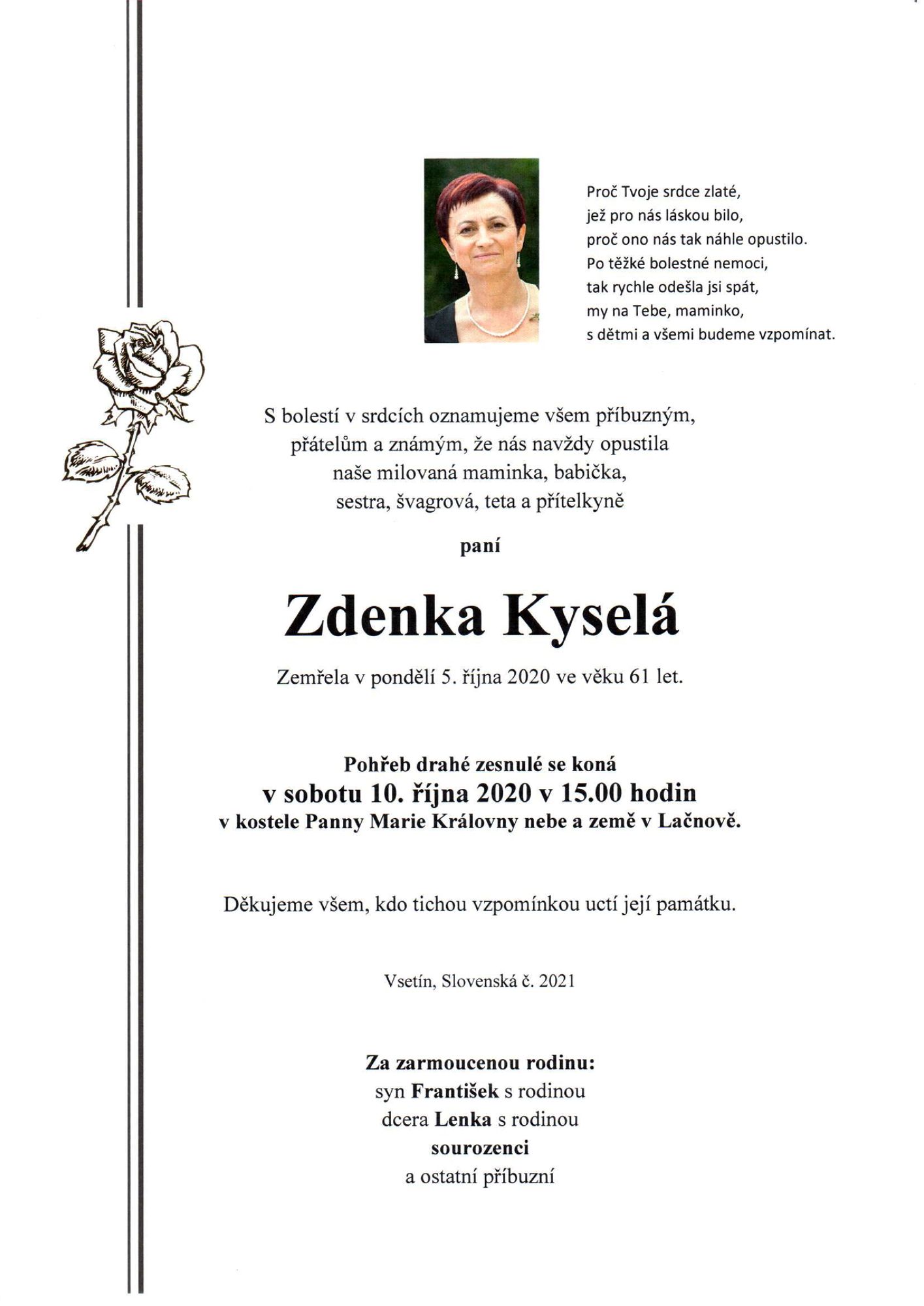 Zdenka Kyselá