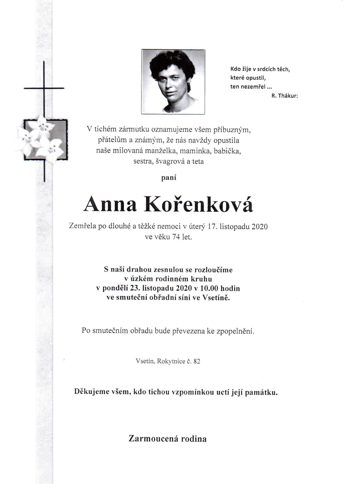 Anna Kořenková