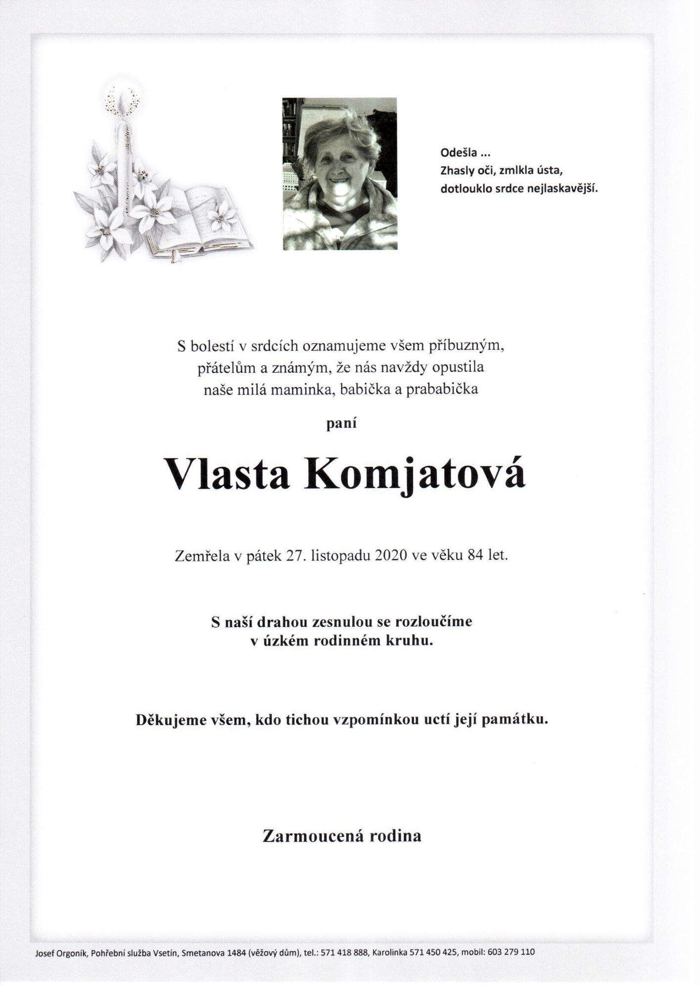 Vlasta Komjatová