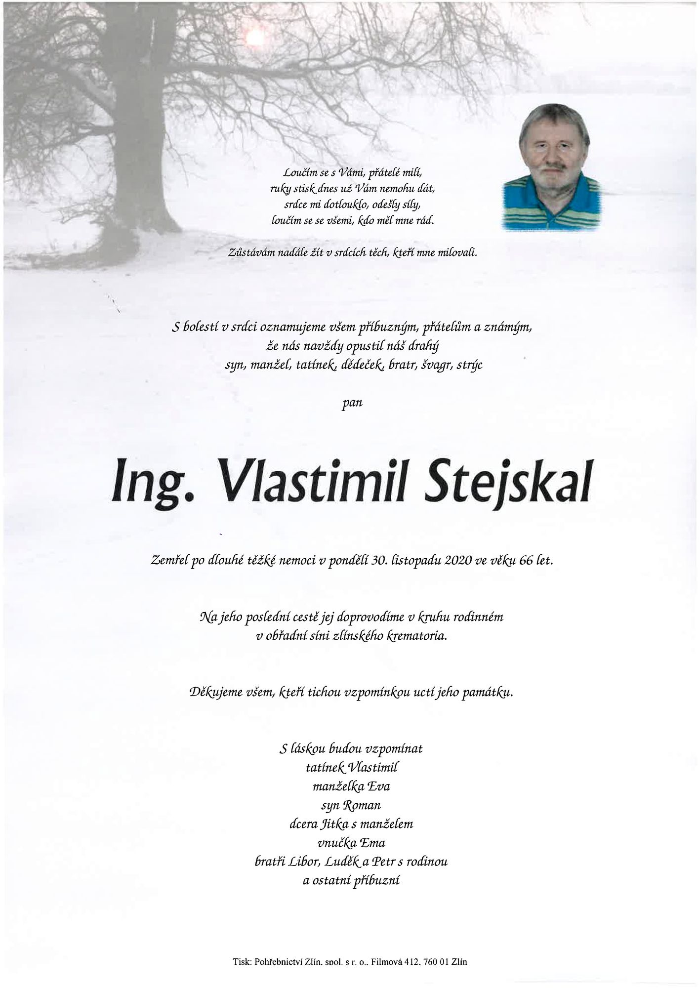 Ing. Vlastimil Stejskal