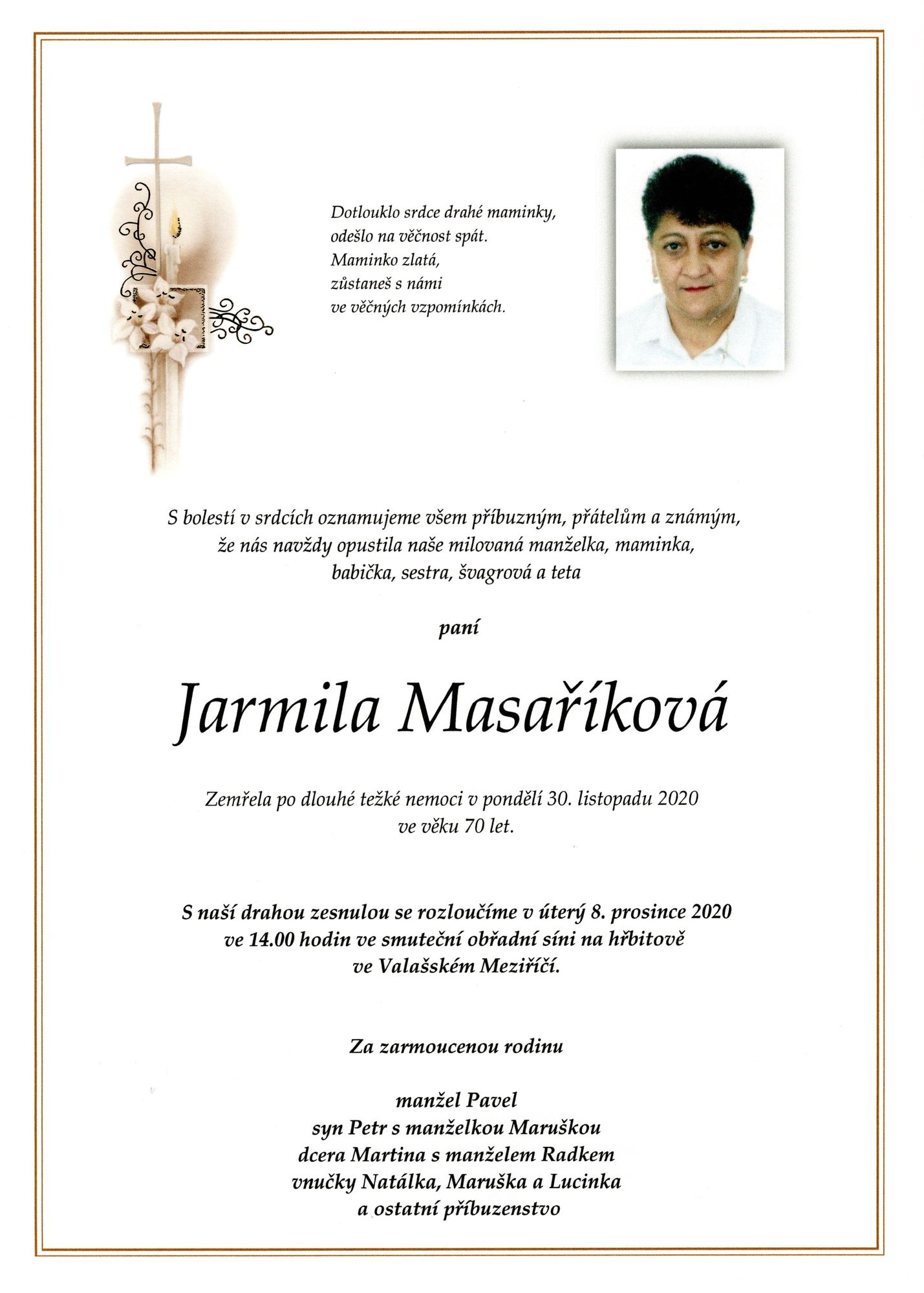 Jarmila Masaříková