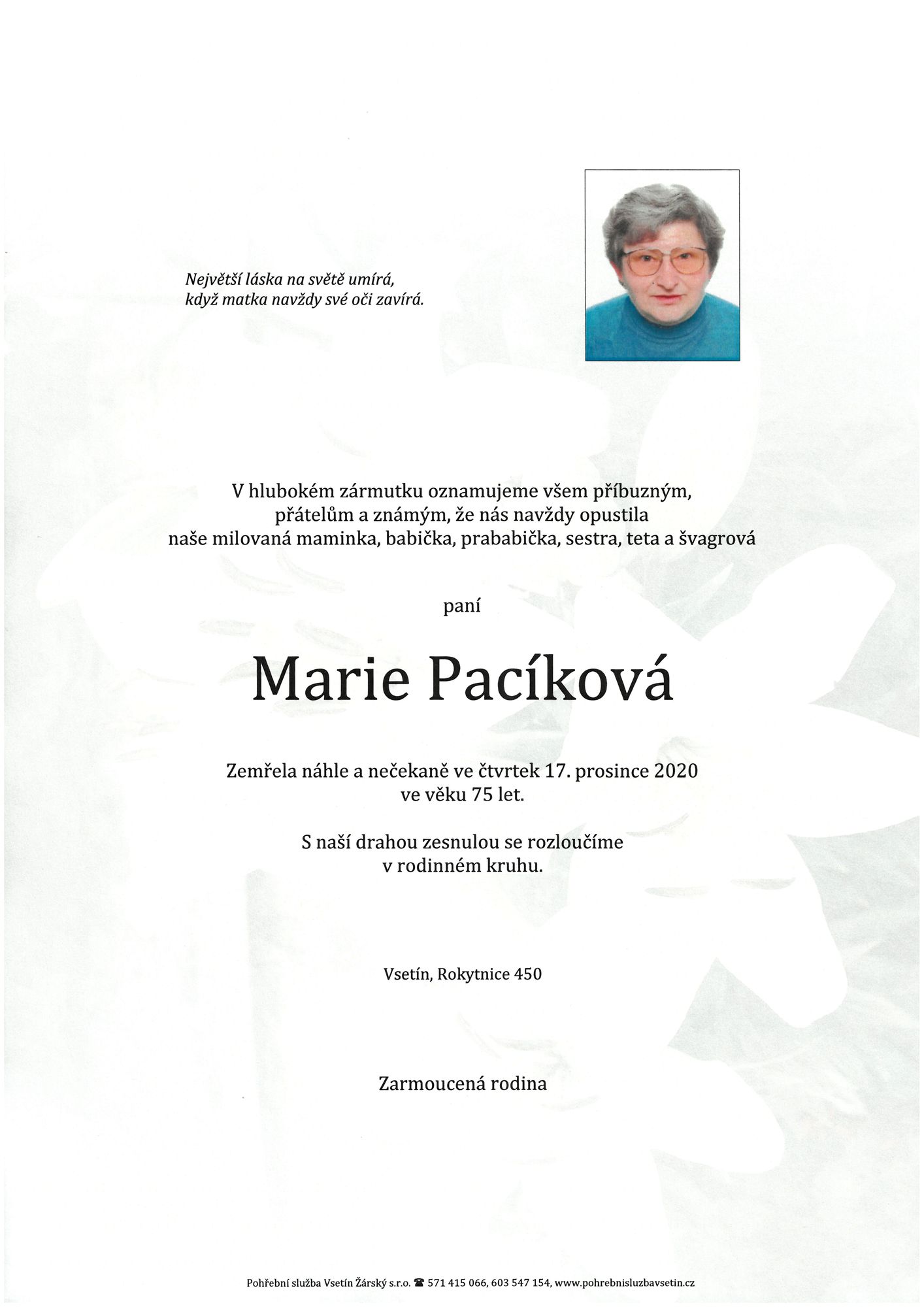 Marie Pacíková