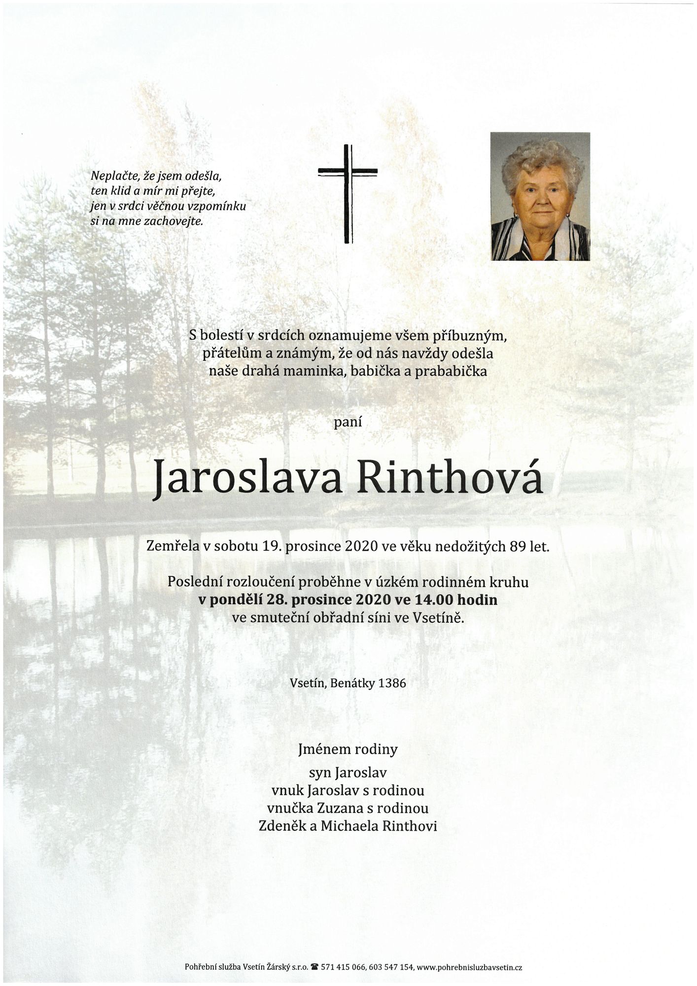 Jaroslava Rinthová
