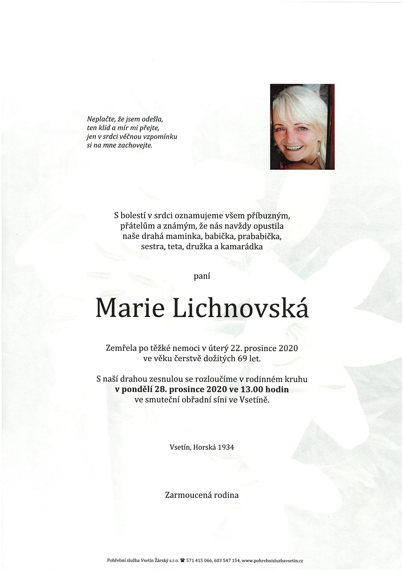 Marie Lichnovská