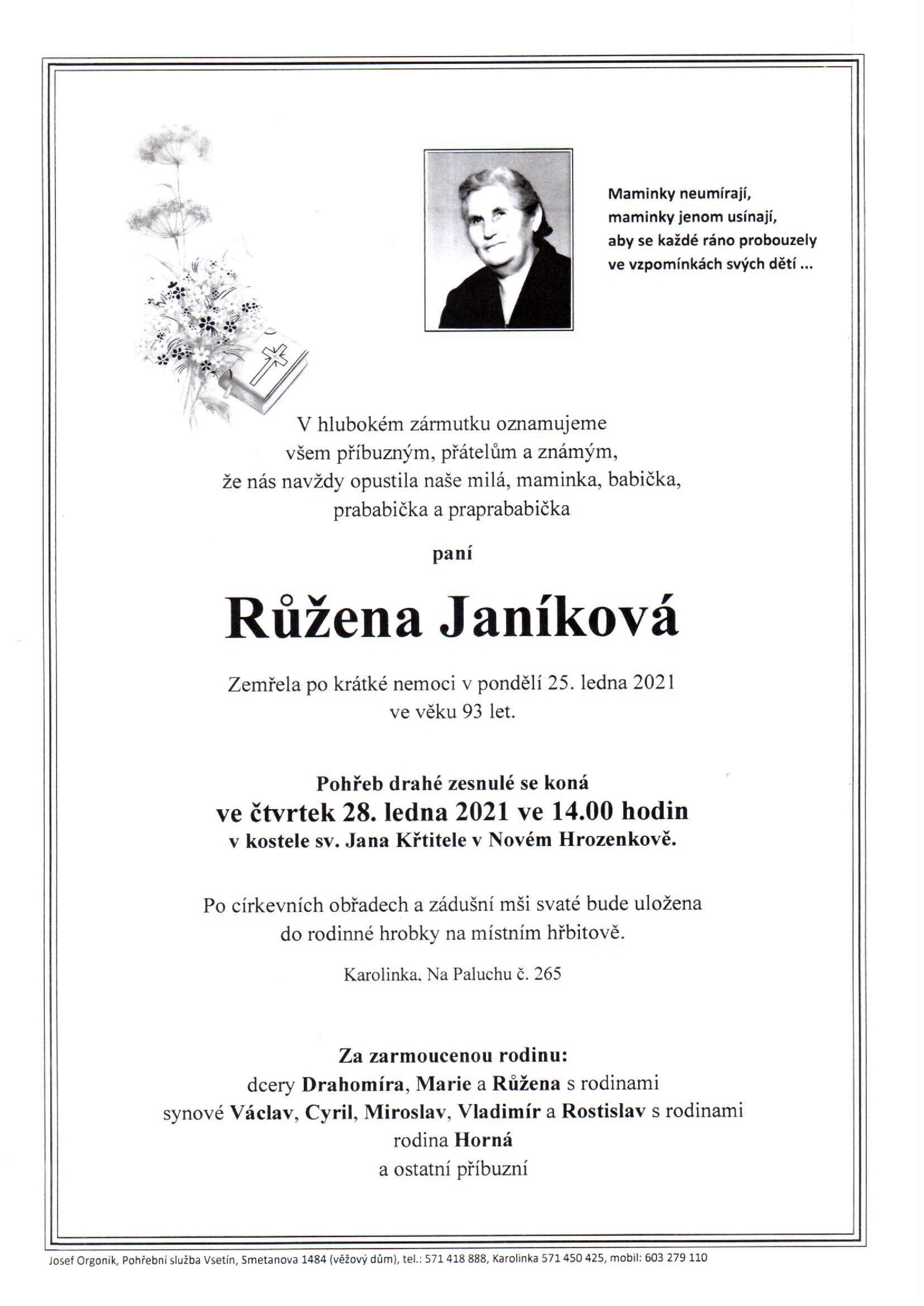 Růžena Janíková