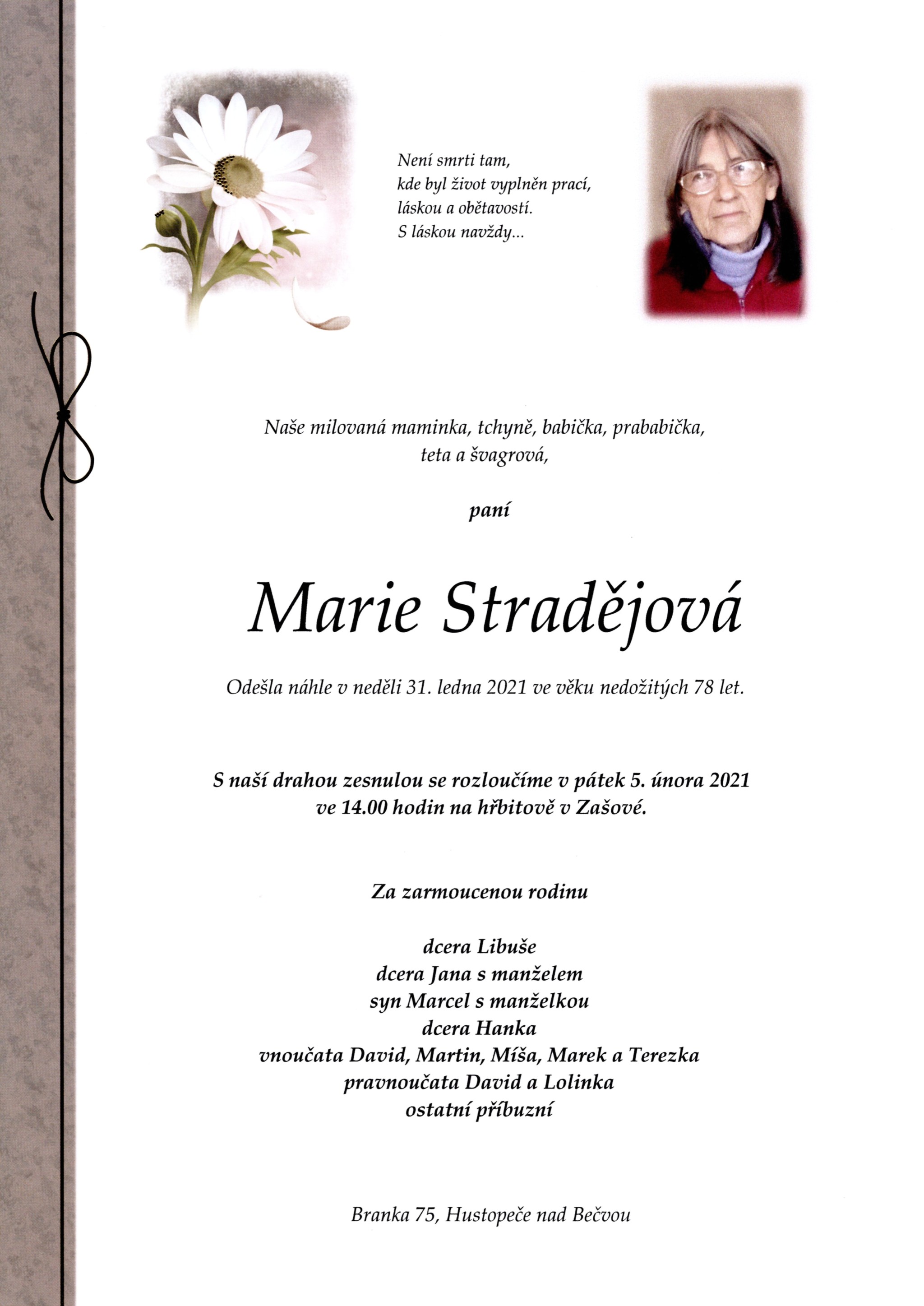 Marie Stradějová