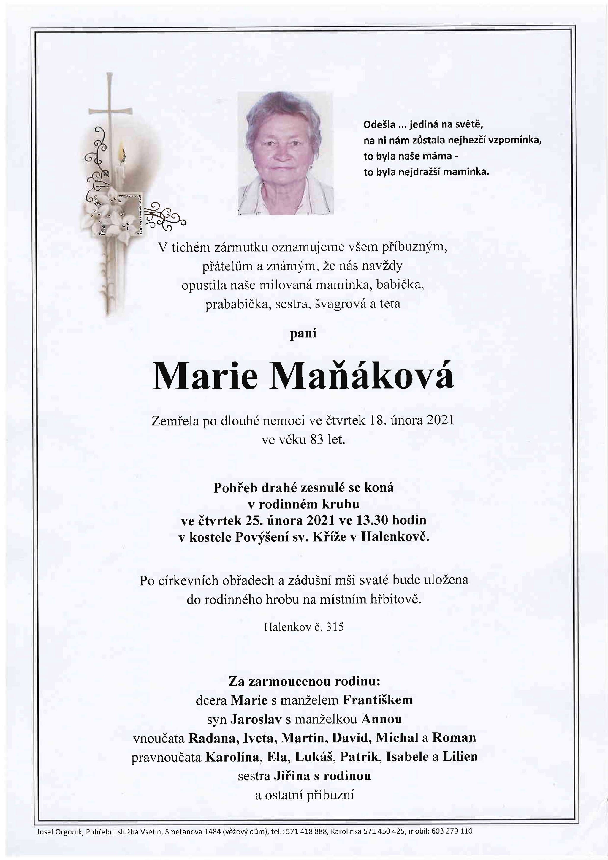 Marie Maňáková