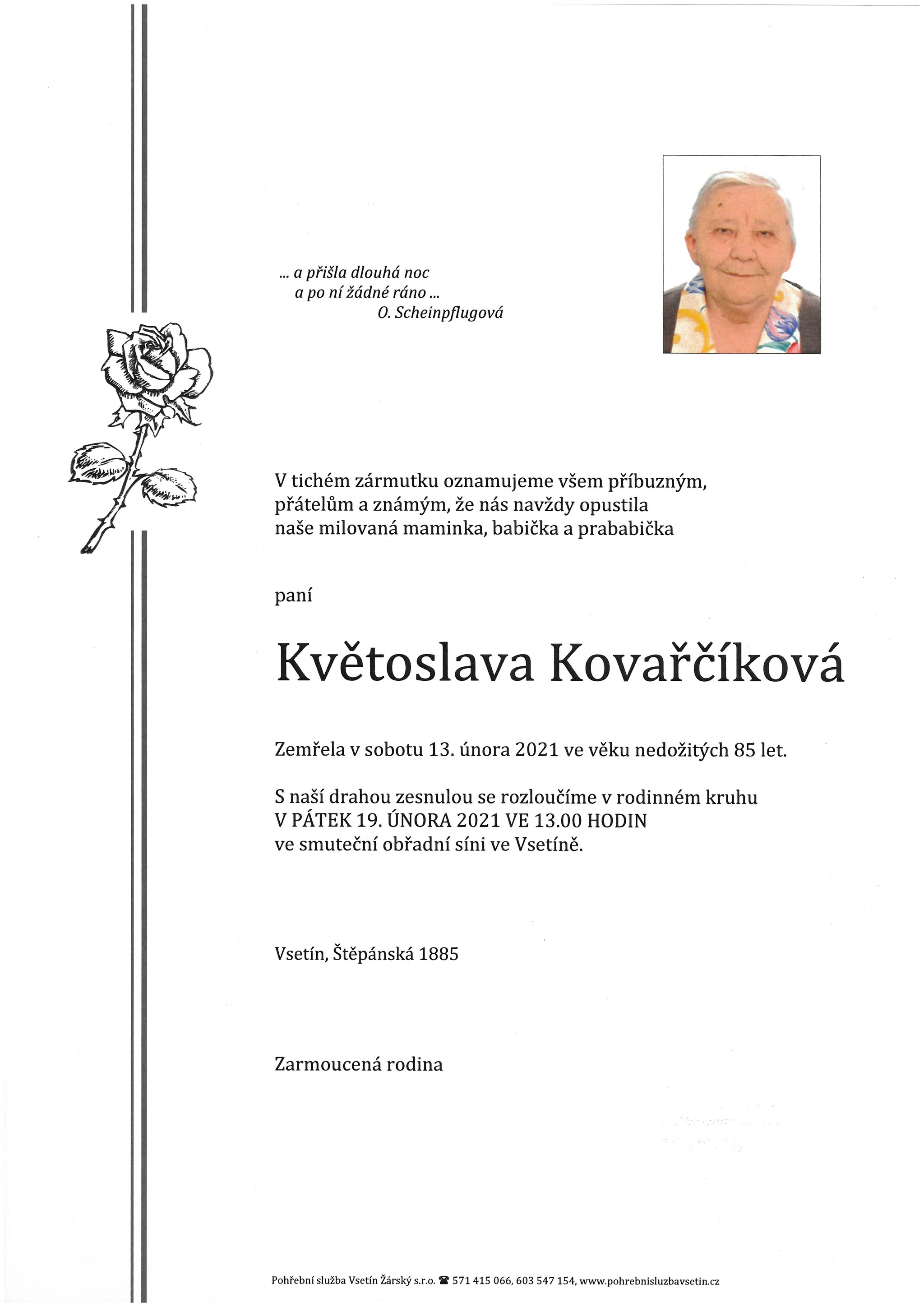 Květoslava Kovařčíková