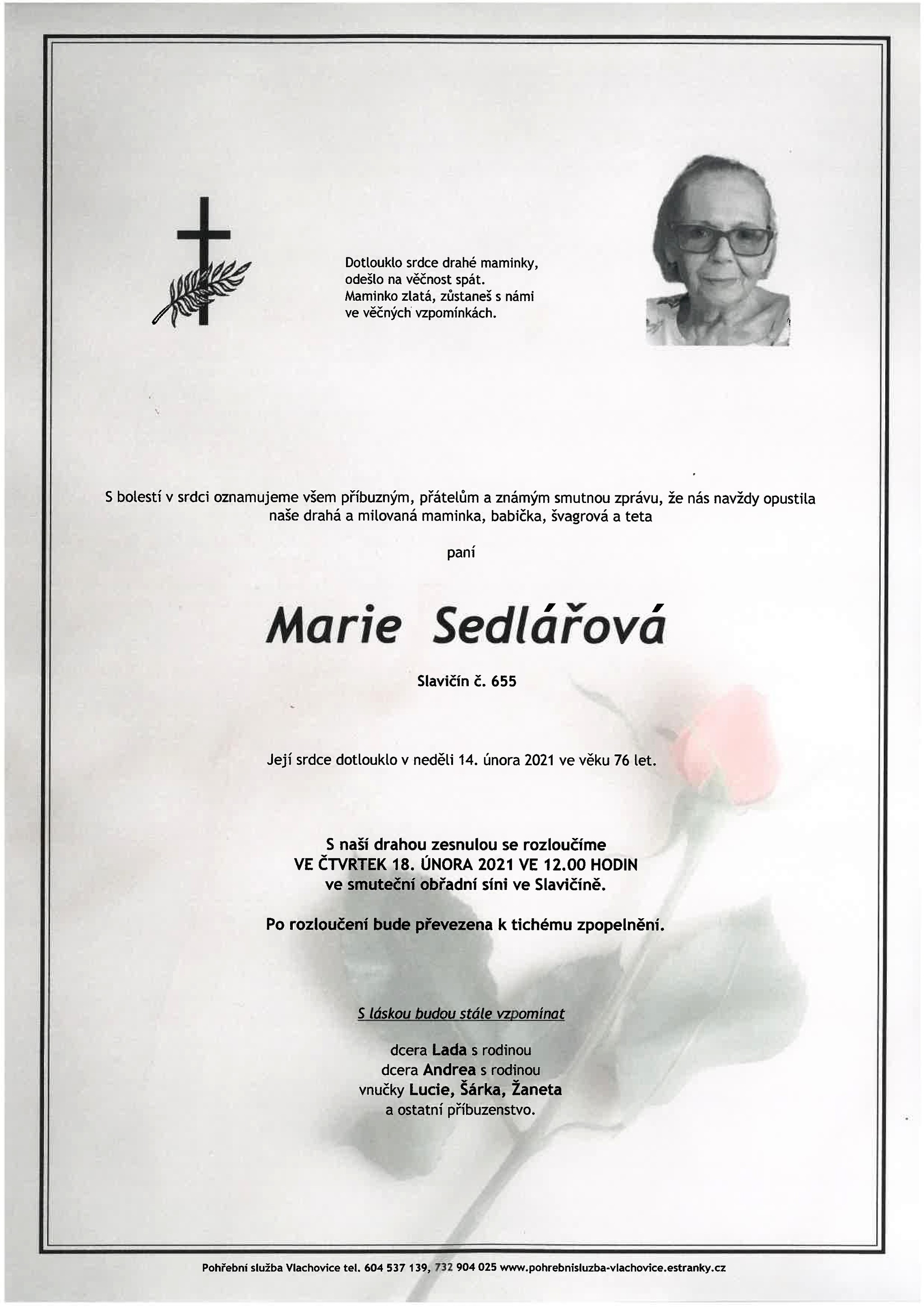 Marie Sedlářová