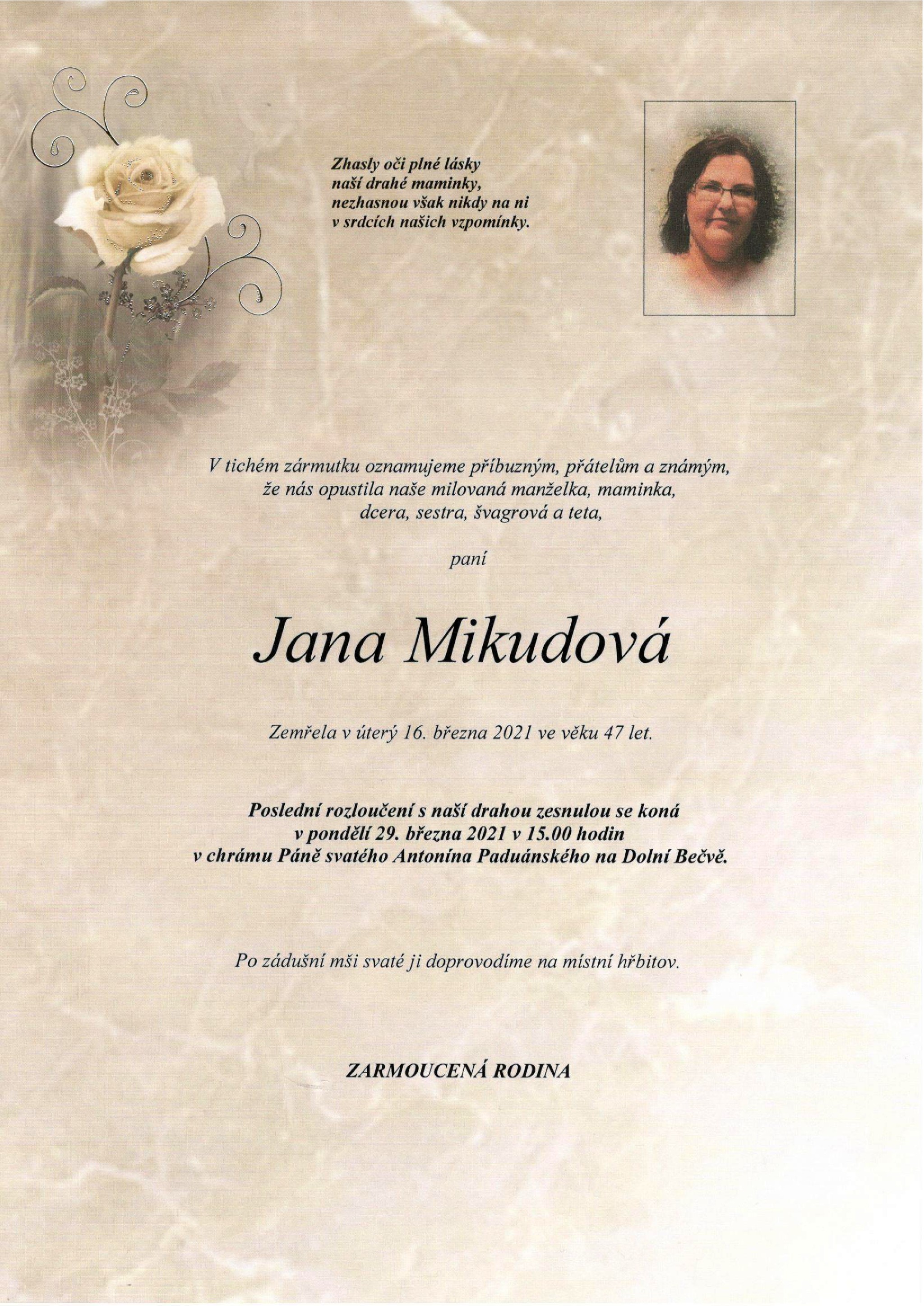 Jana Mikudová