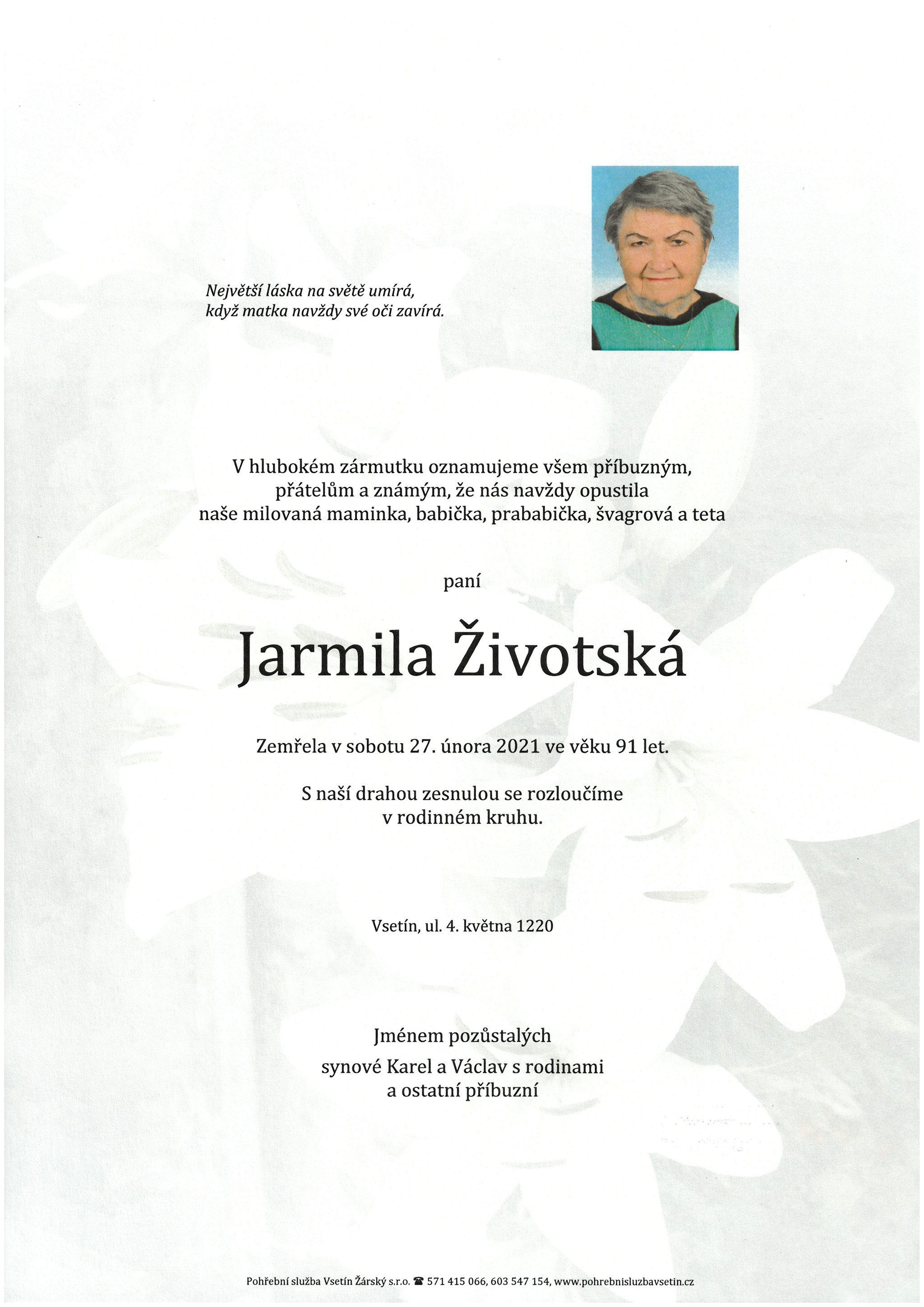Jarmila Životská