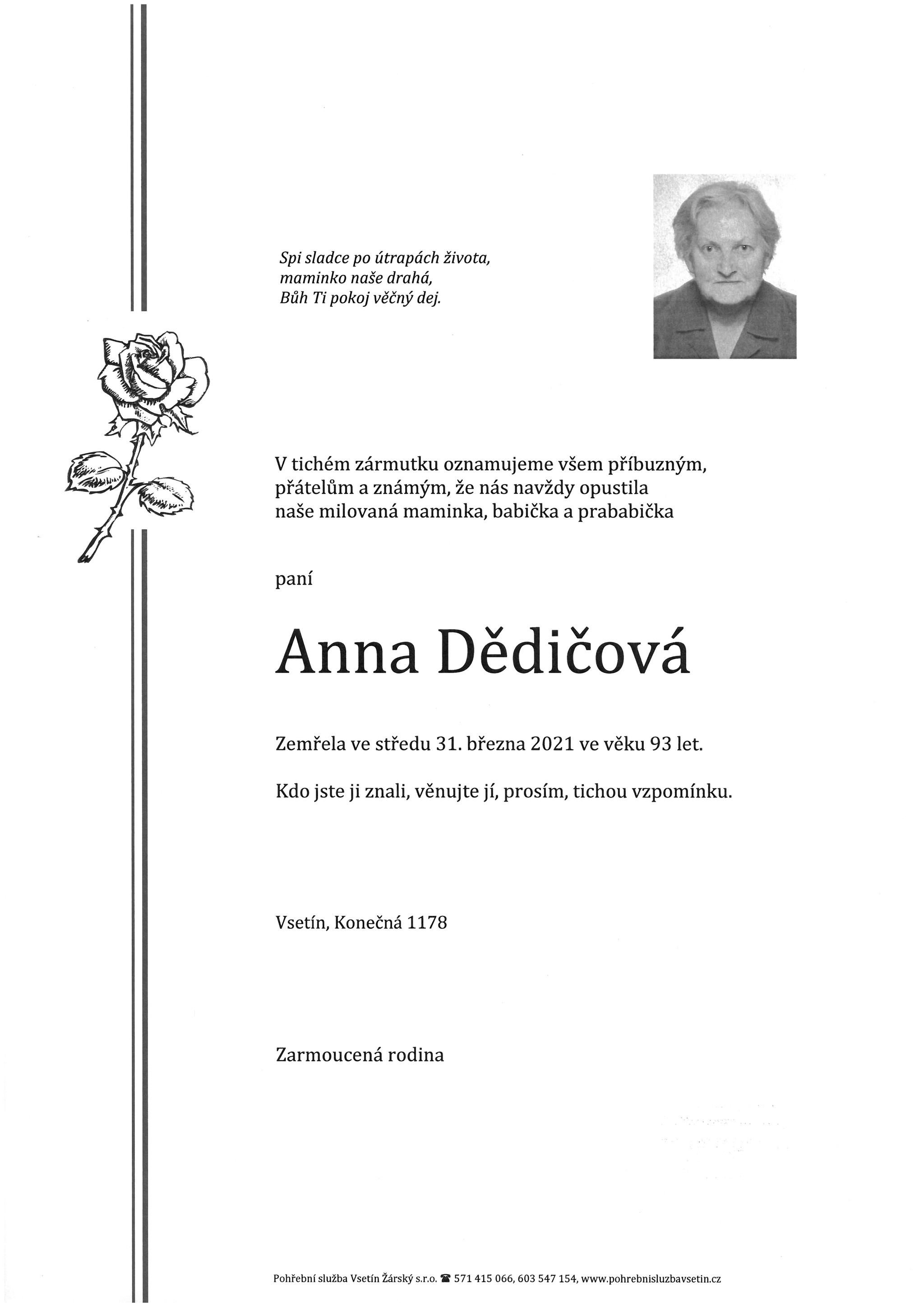 Anna Dědičová