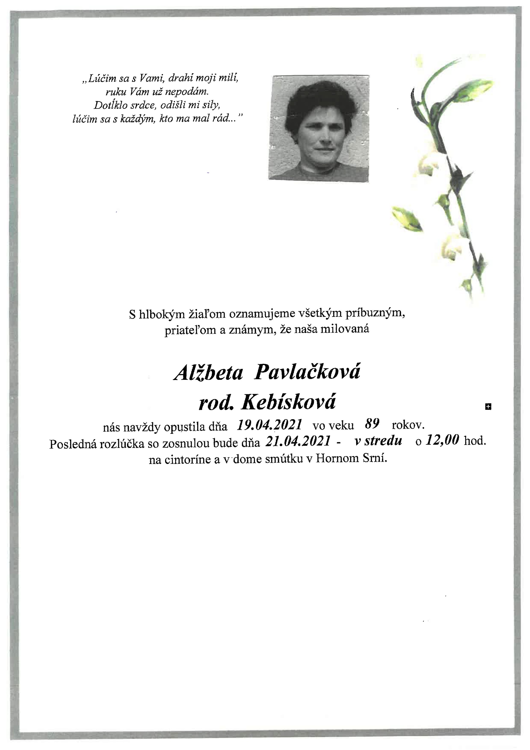 Alžbeta Pavlačková