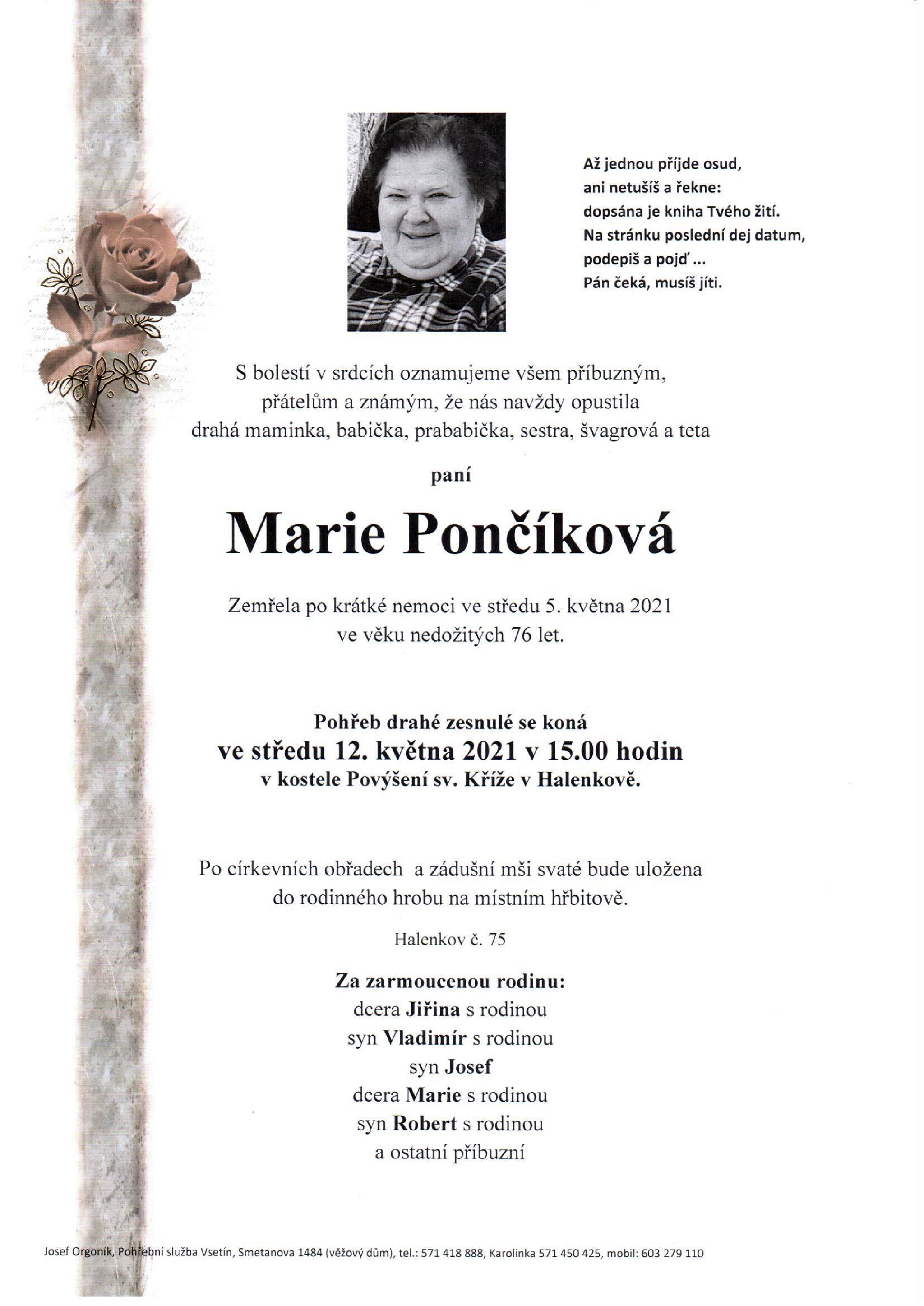 Marie Pončíková