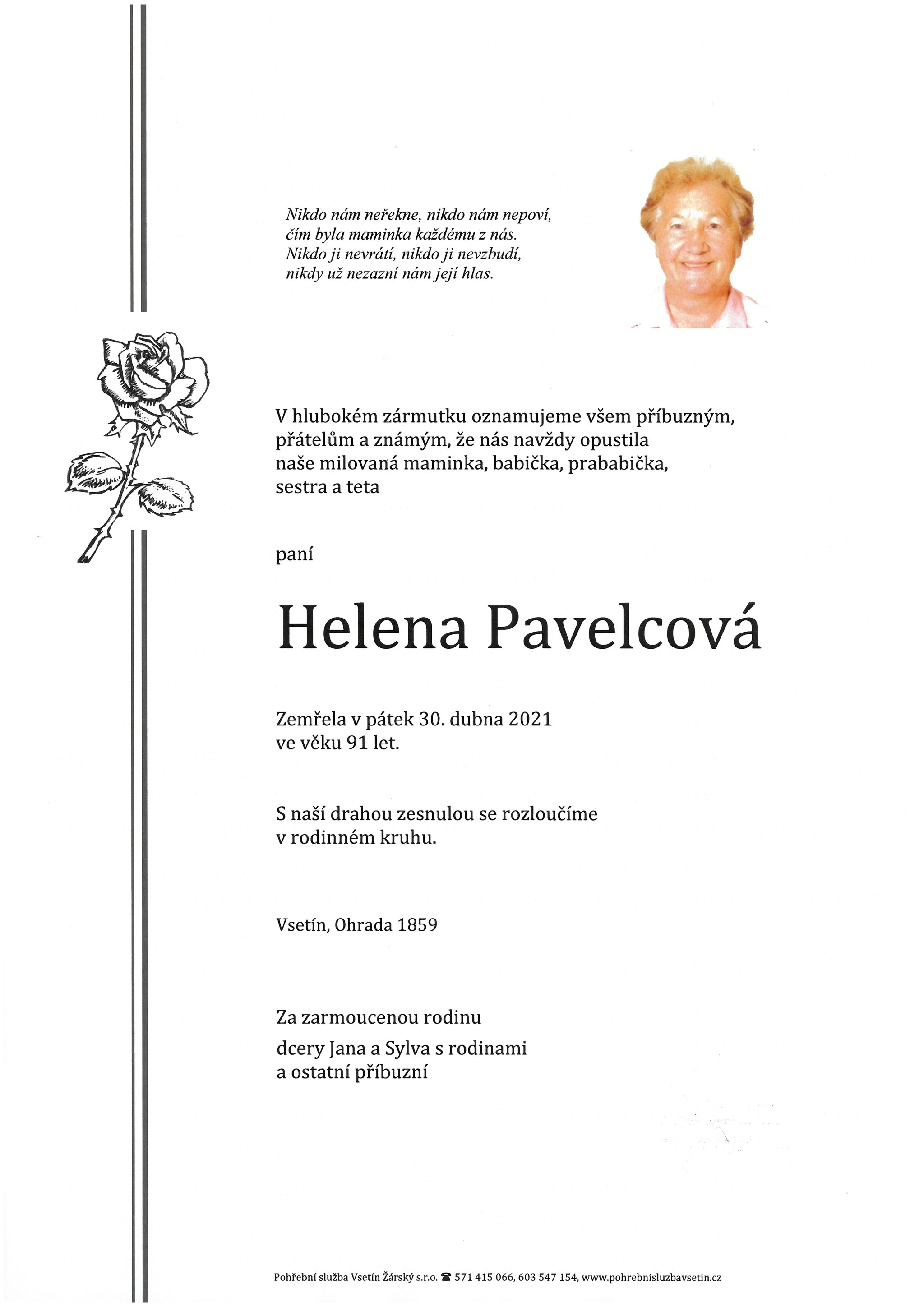 Helena Pavelcová