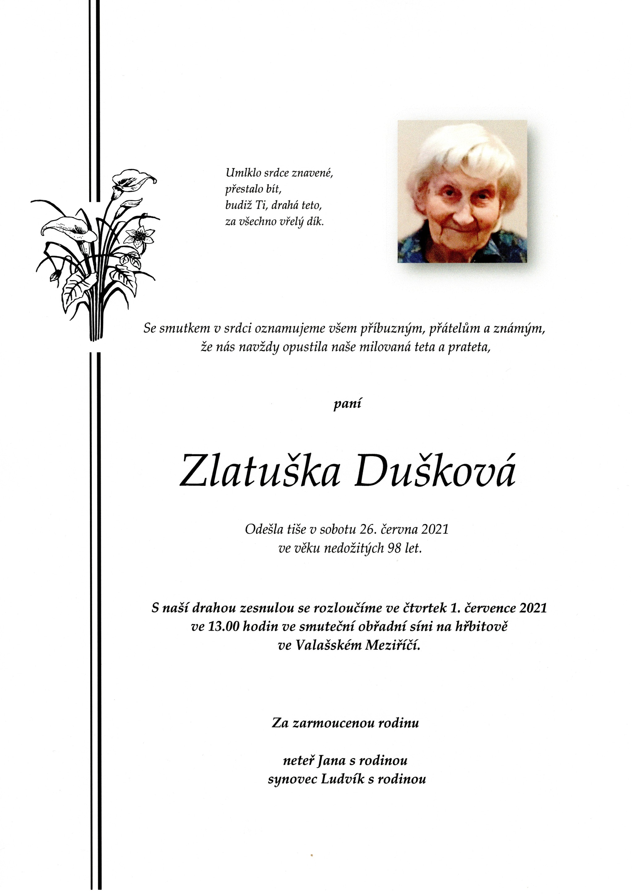 Zlatuška Dušková