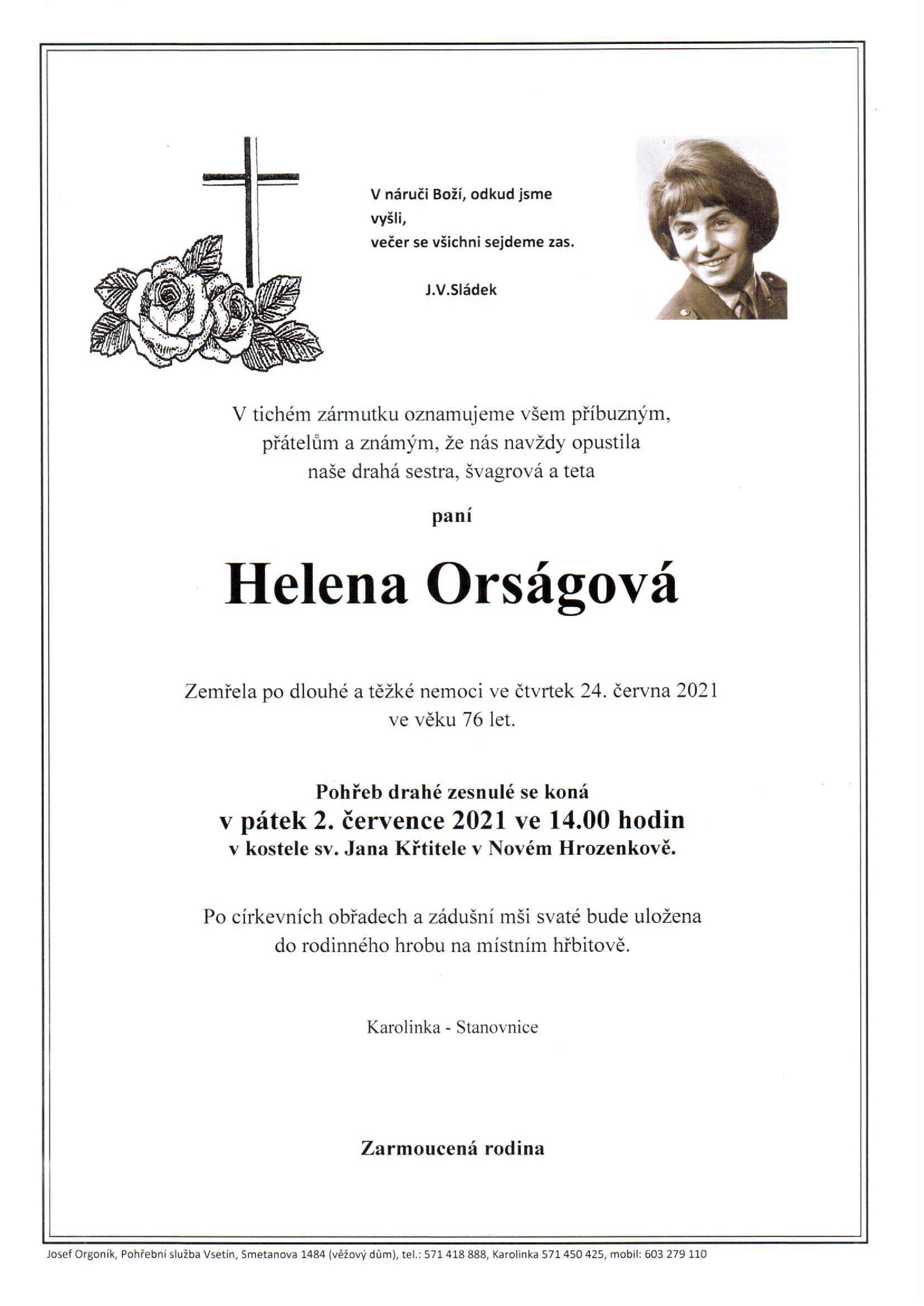 Helena Orságová