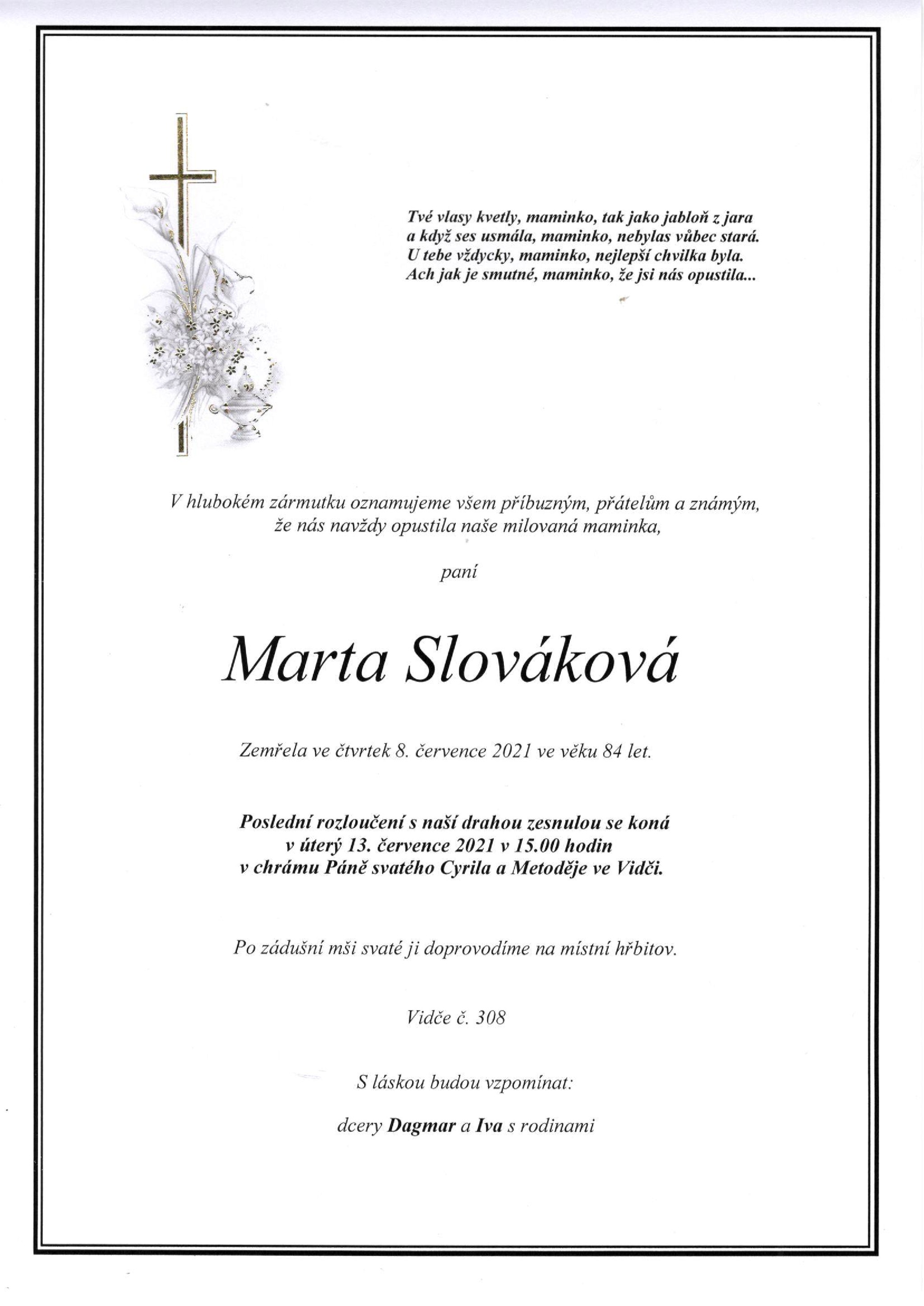 Marta Slováková
