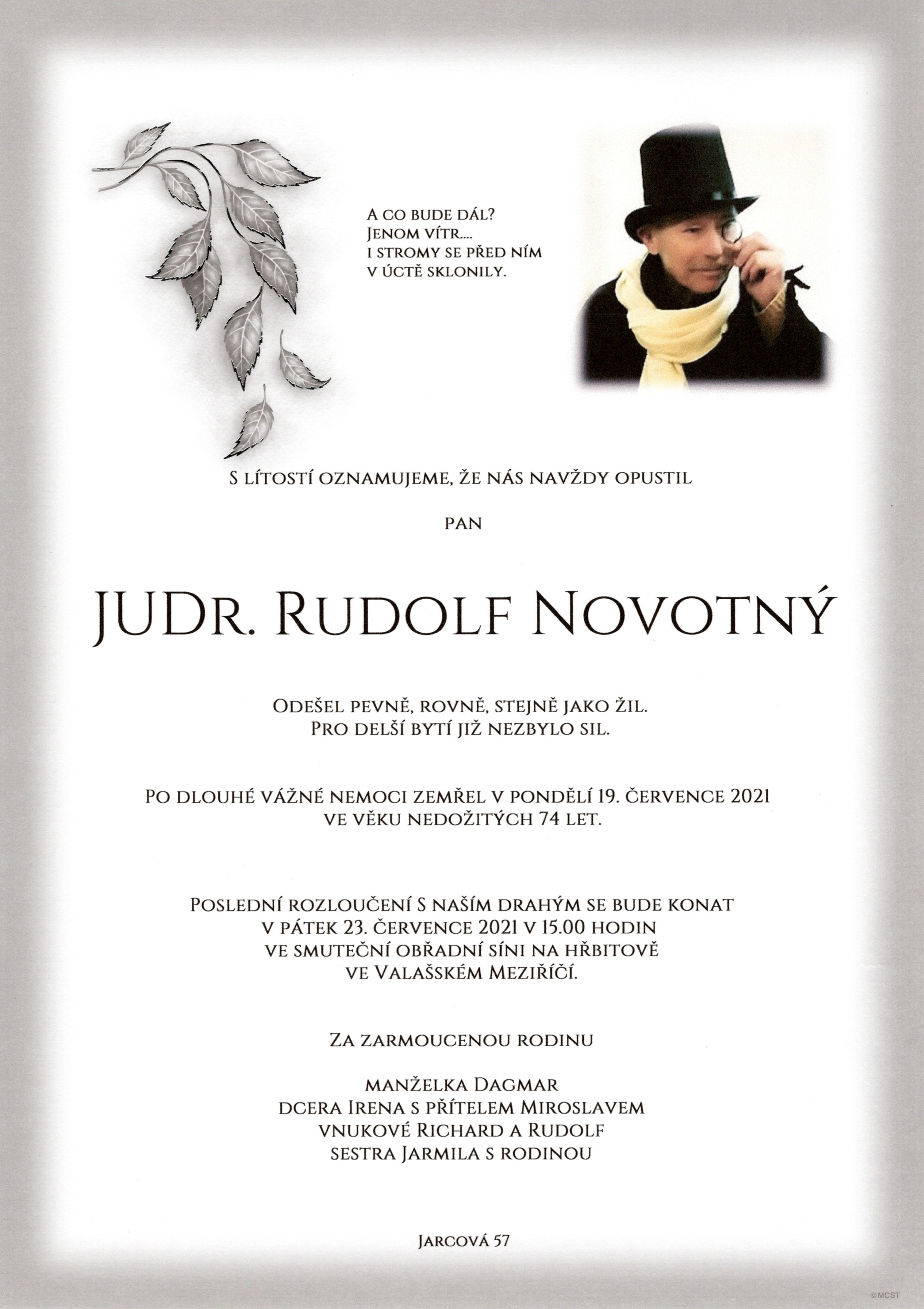 JUDr. Rudolf Novotný