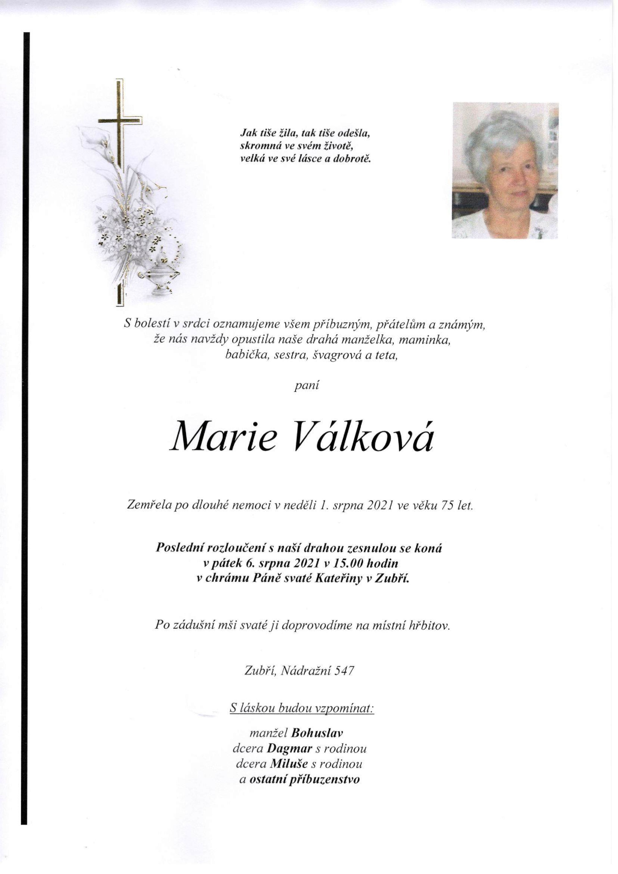 Marie Válková