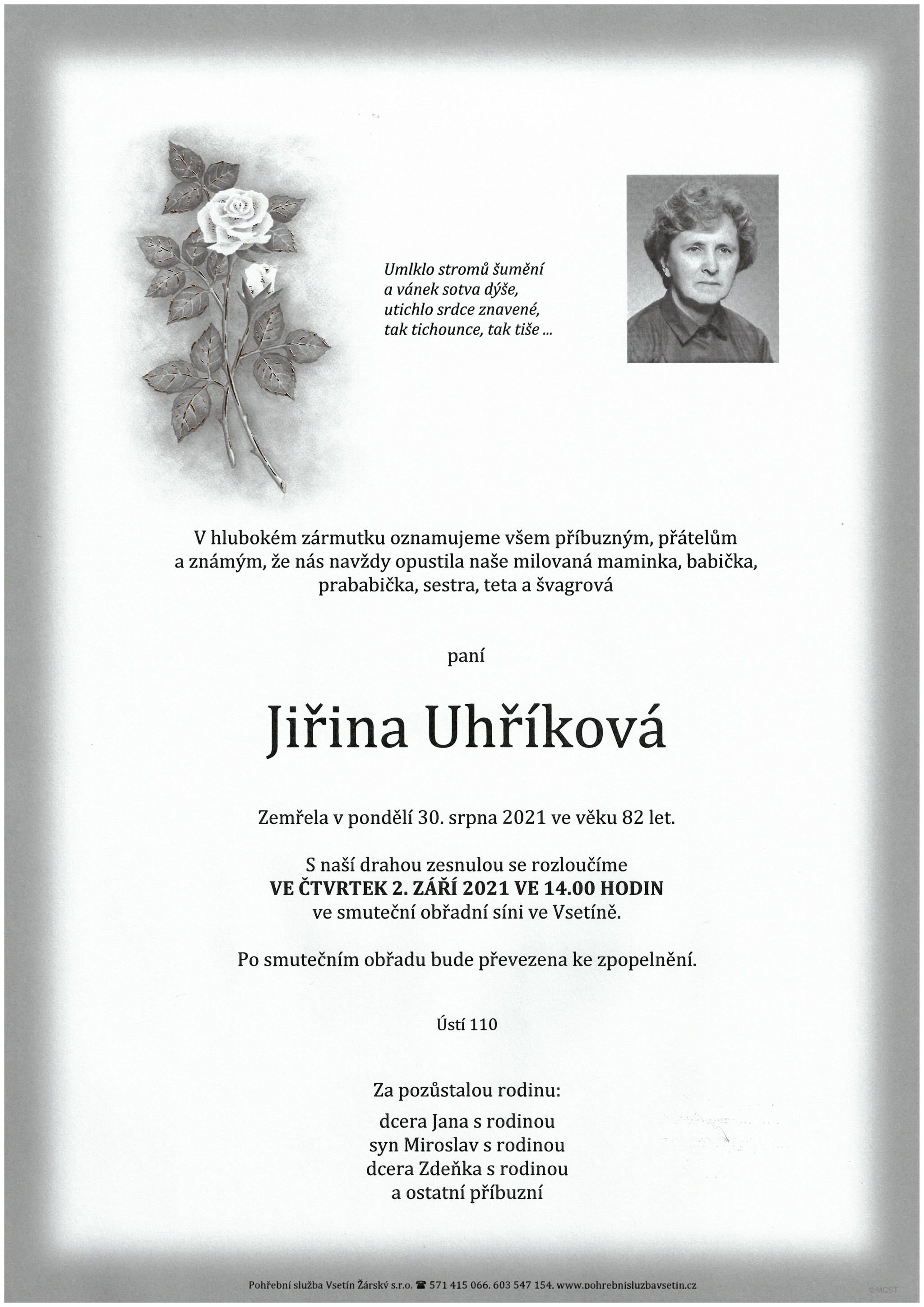 Jiřina Uhříková