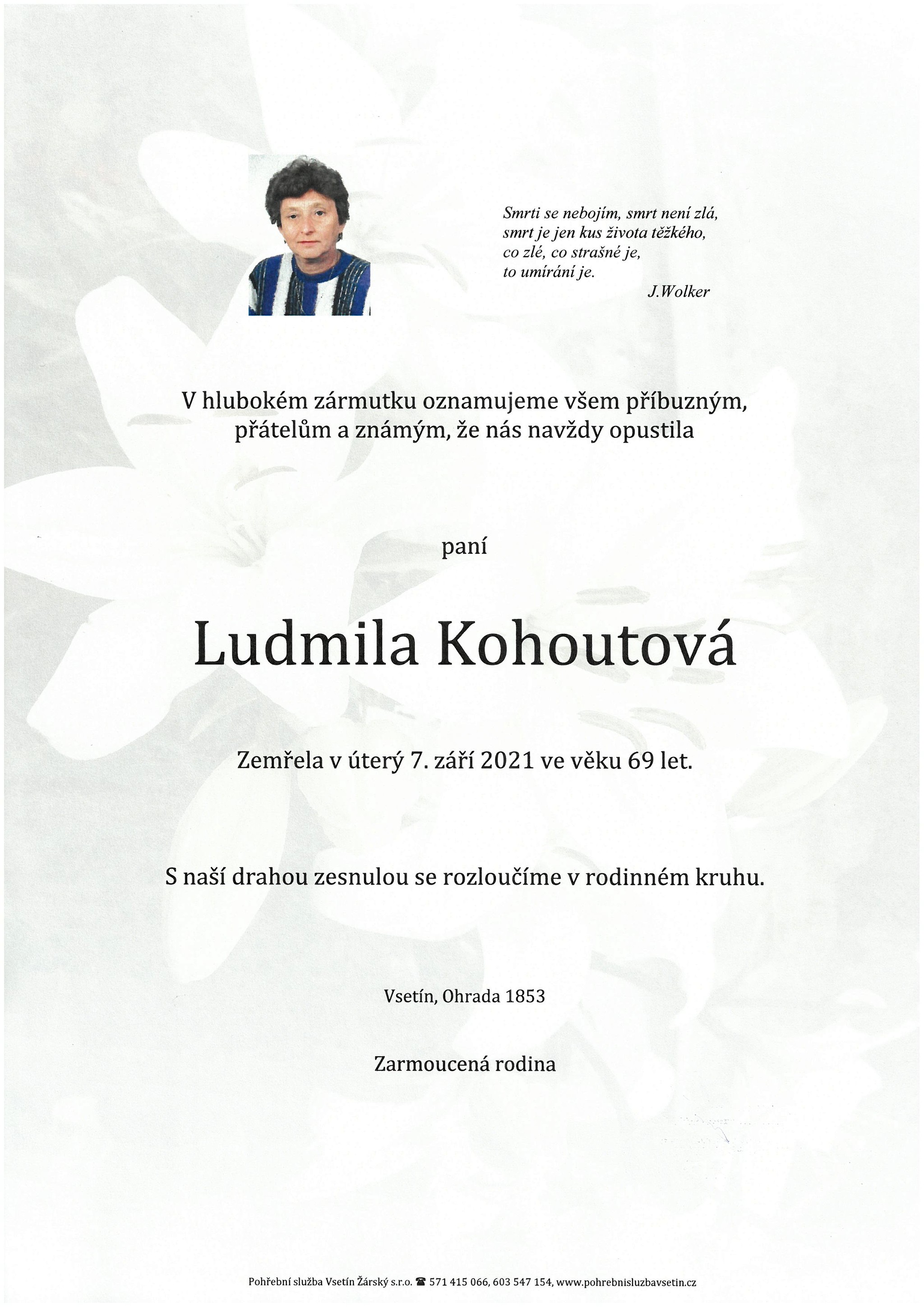 Ludmila Kohoutová