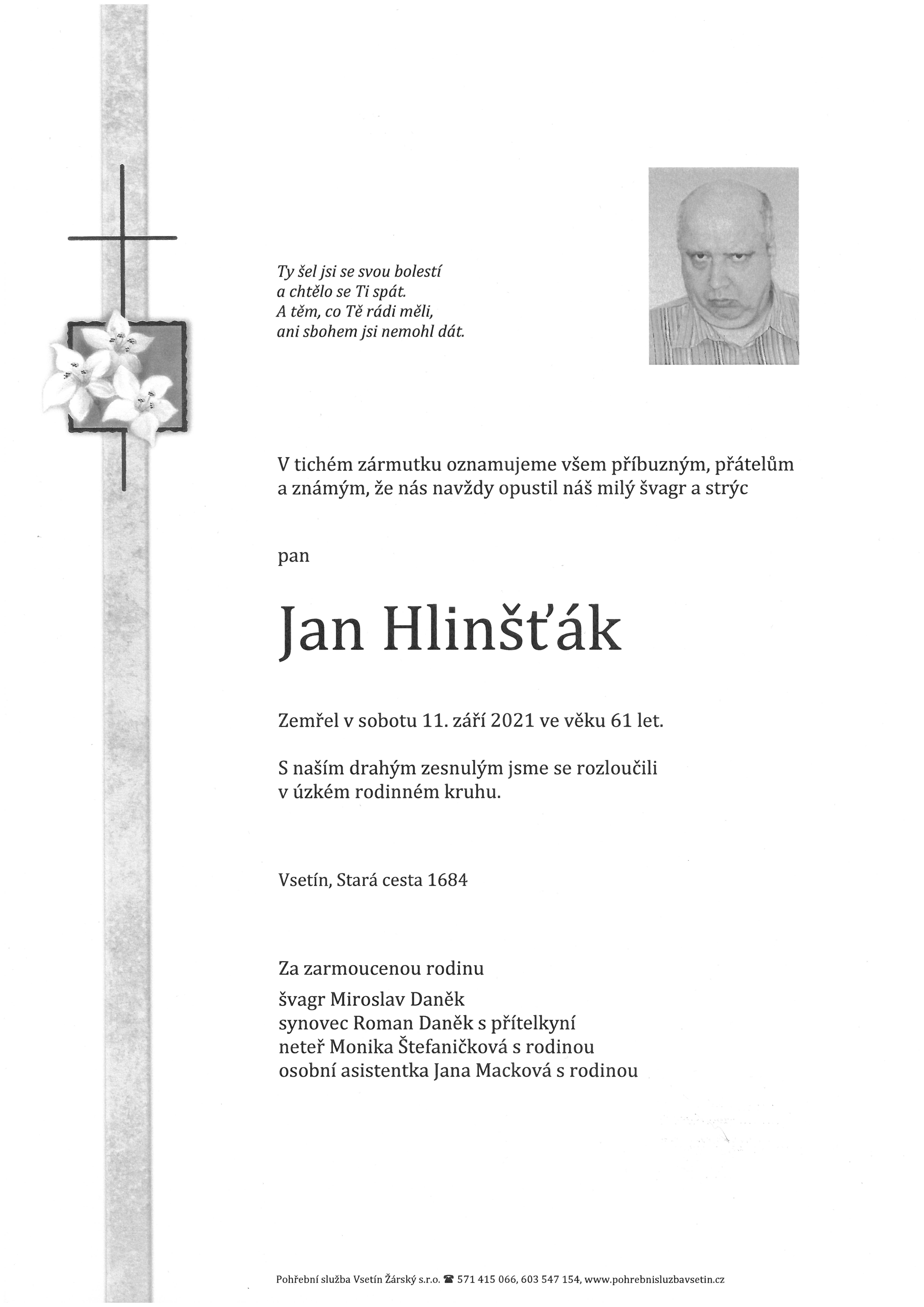 Jan Hlinšťák