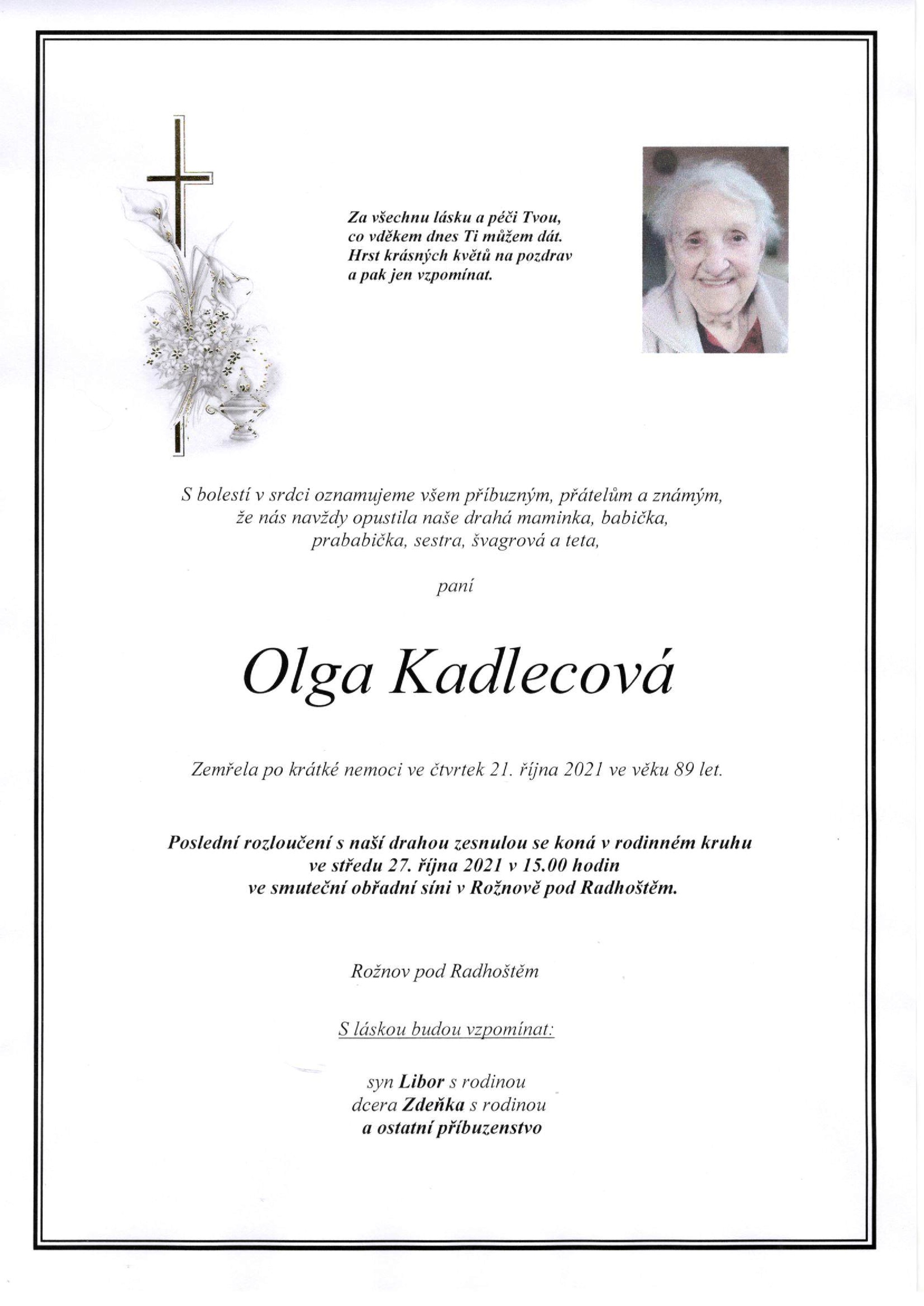 Olga Kadlecová