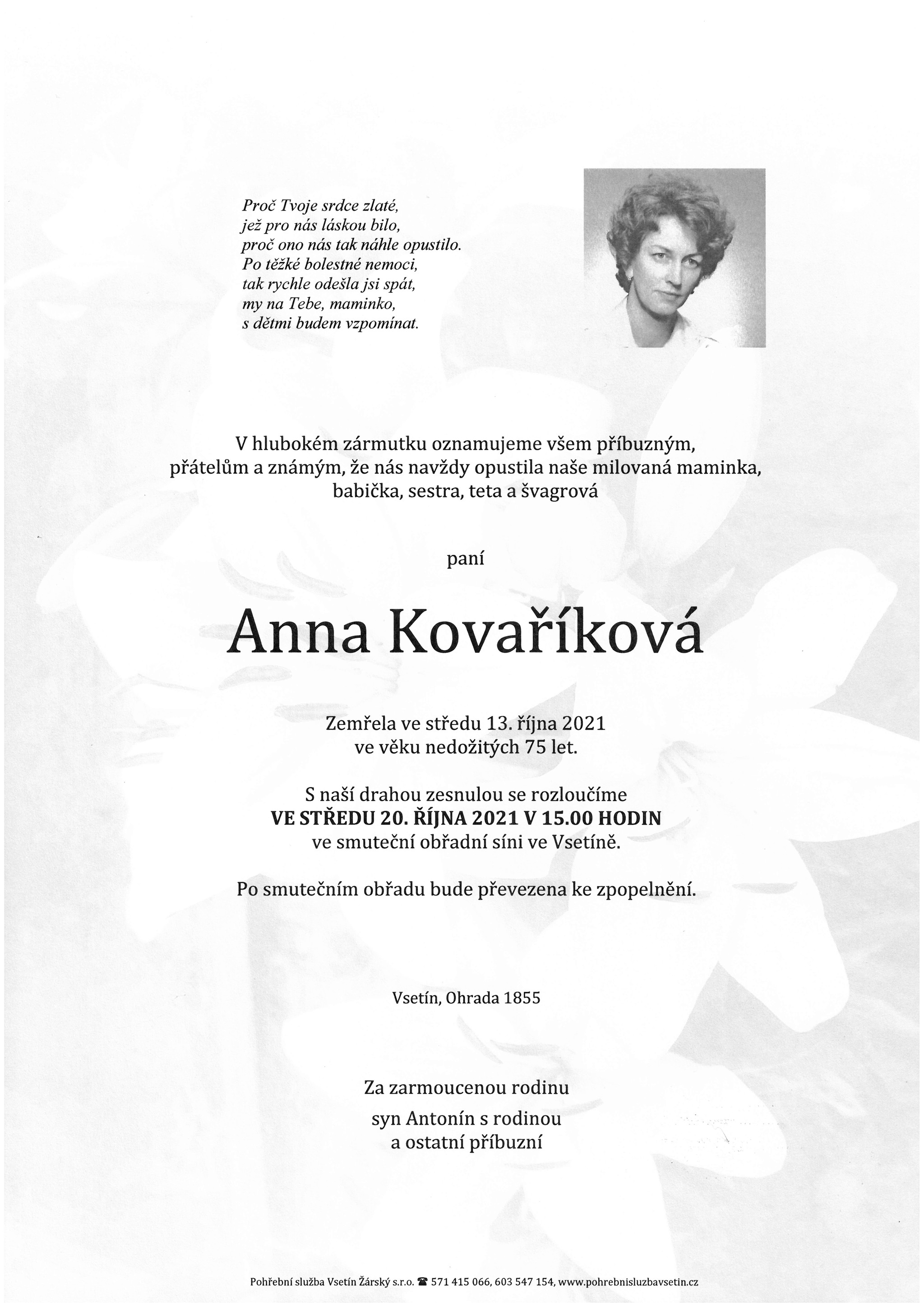 Anna Kovaříková