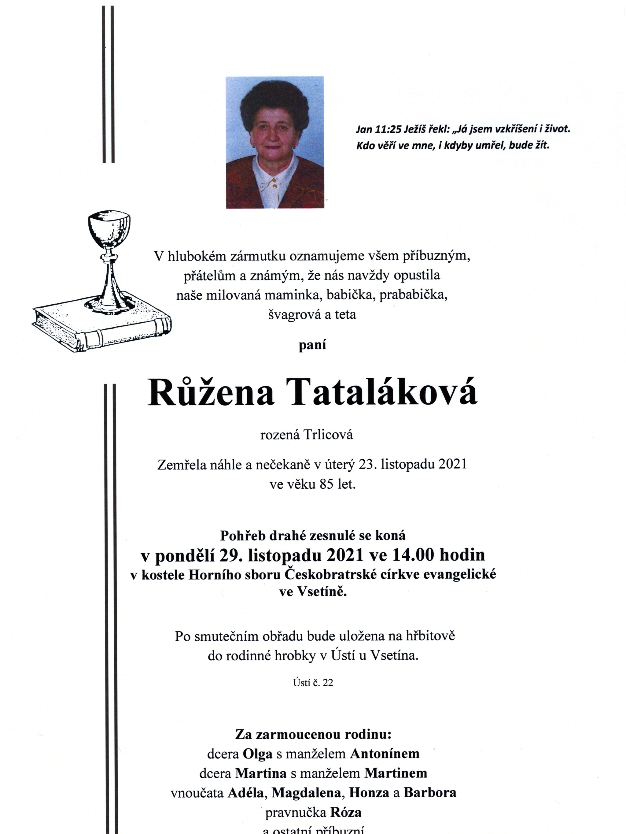 Růžena Tataláková