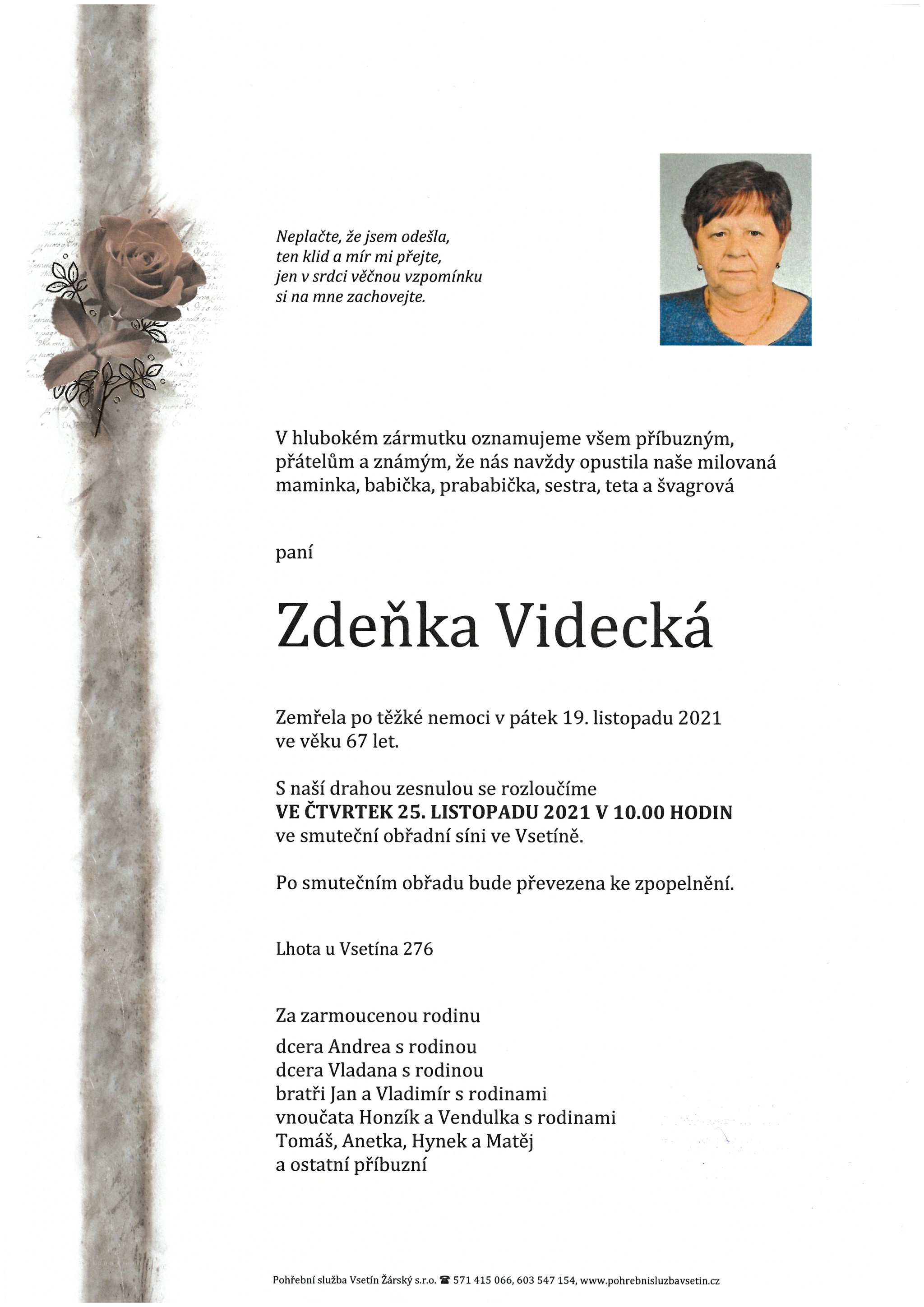 Zdeňka Videcká