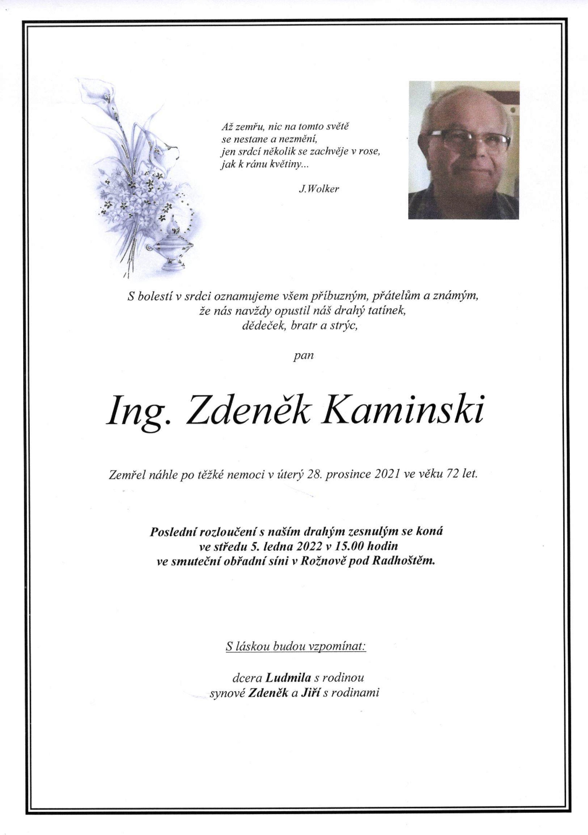 Ing. Zdeněk Kaminski