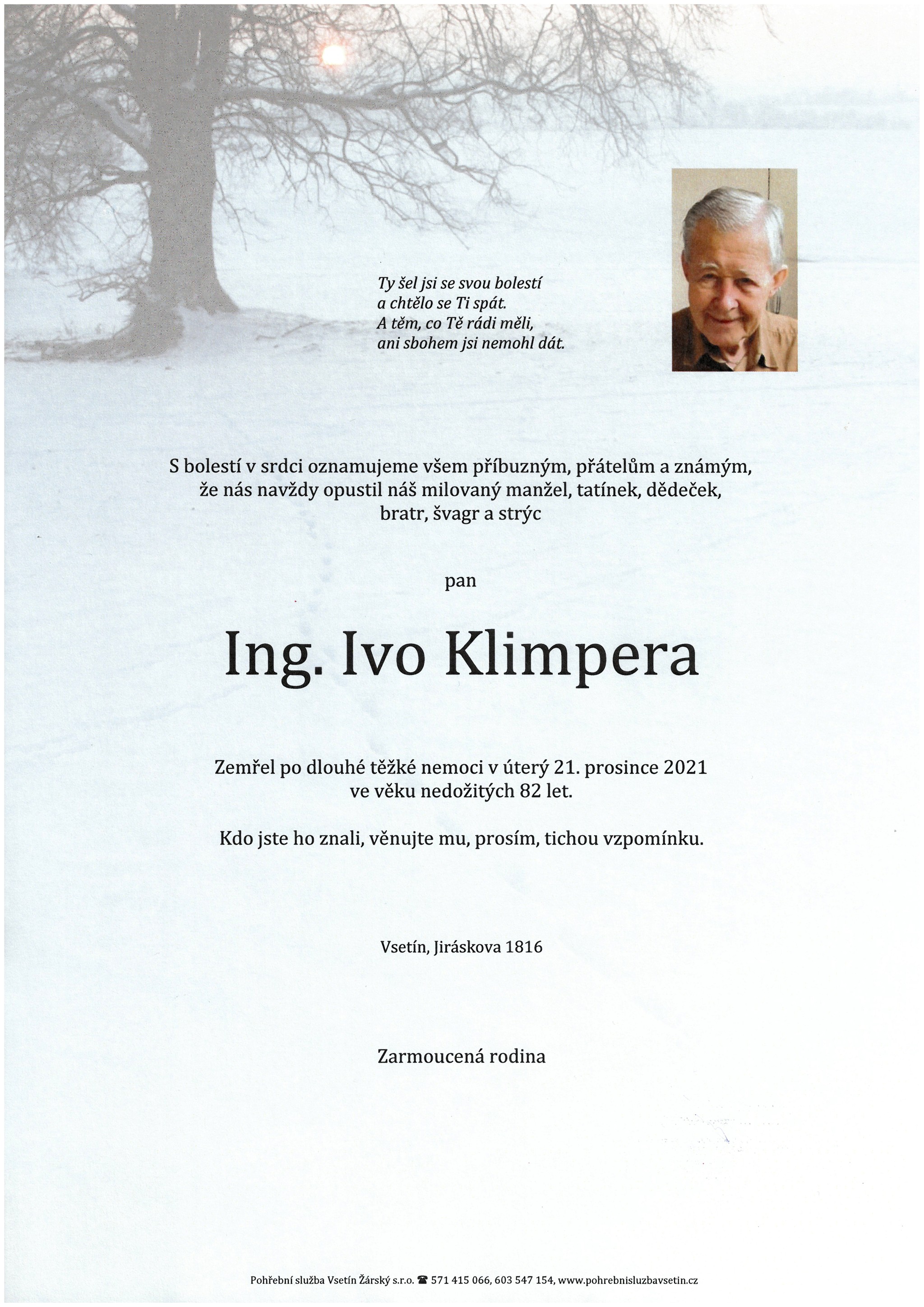 Ing. Ivo Klimpera