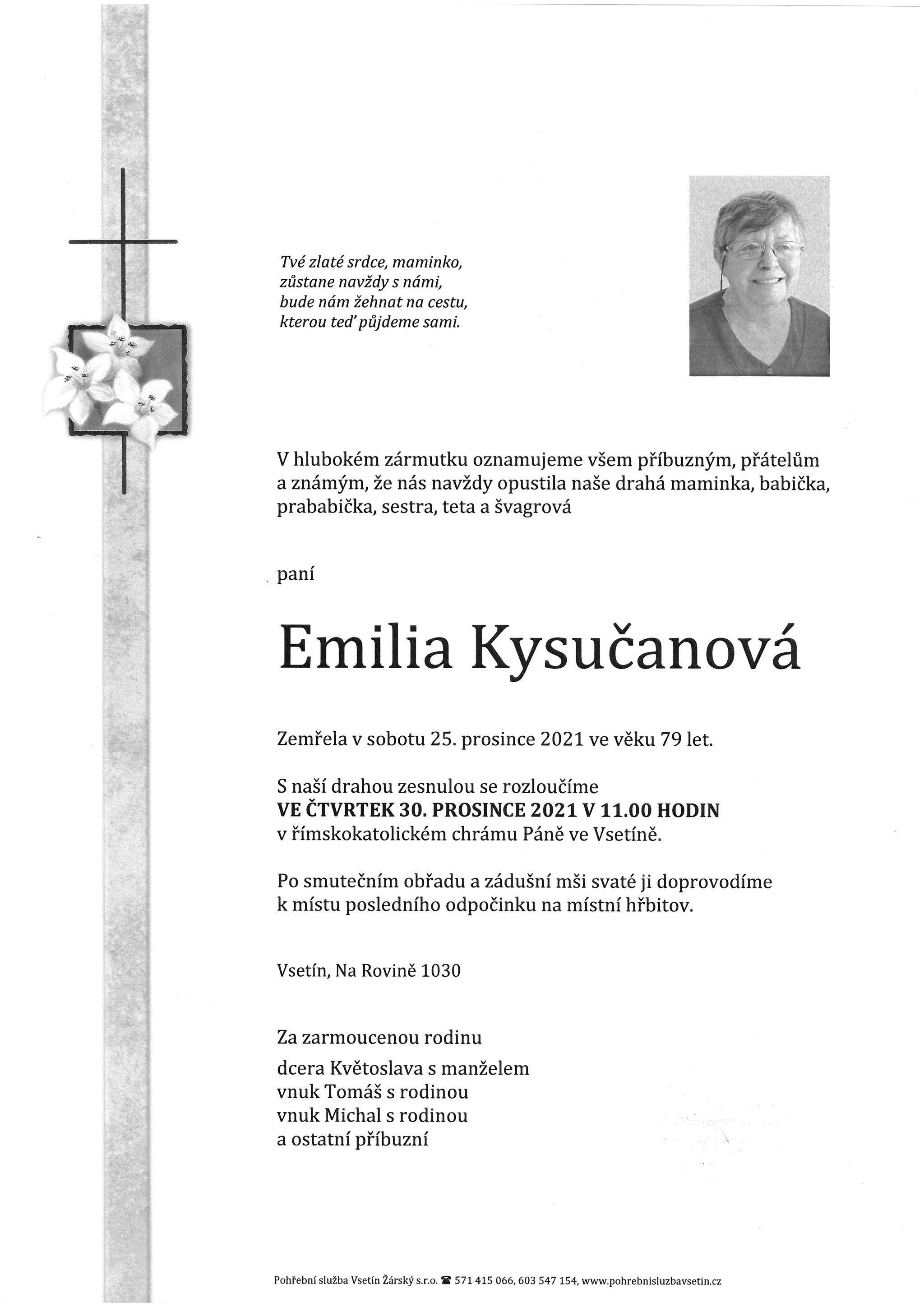 Emilia Kysučanová