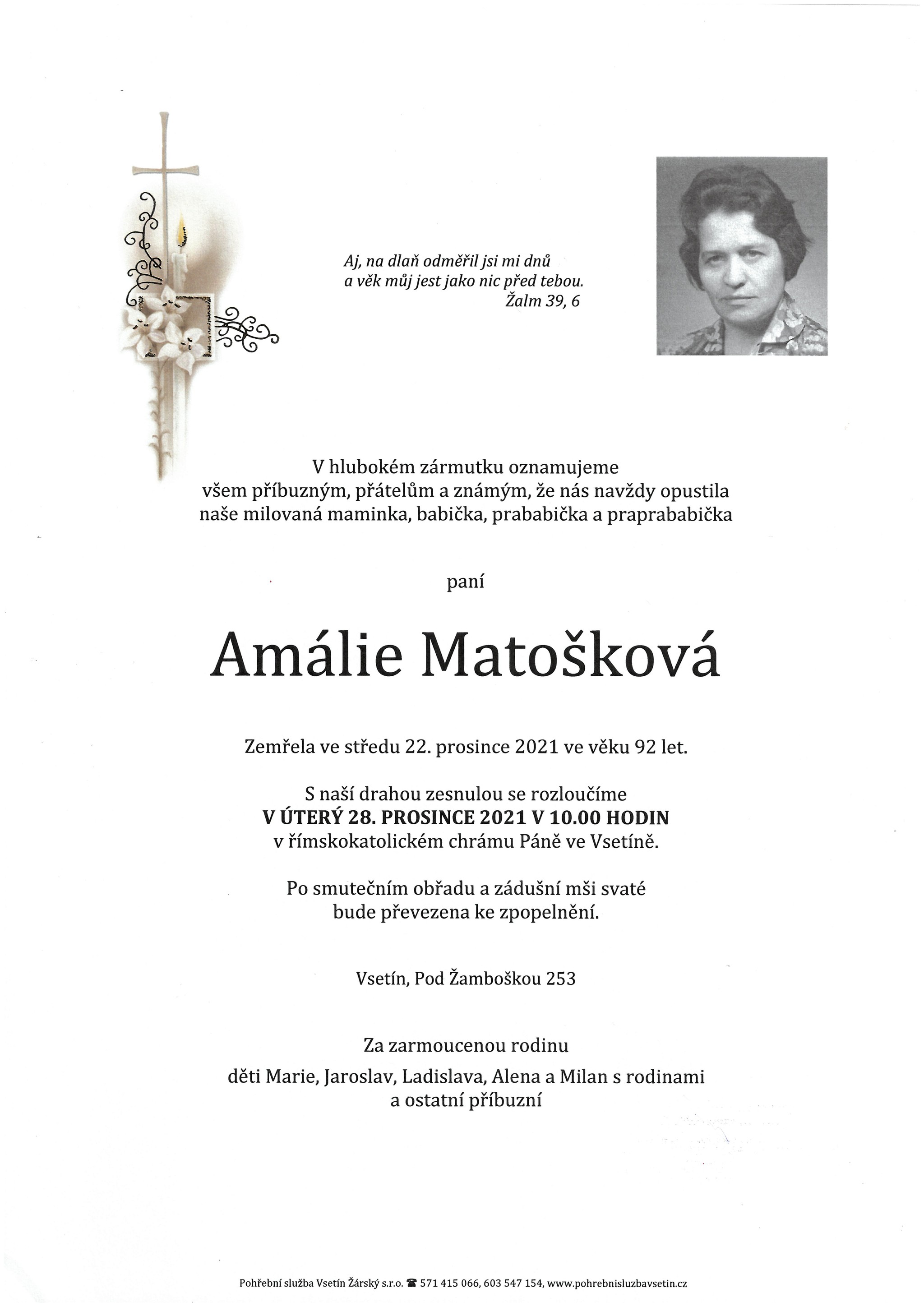 Amálie Matošková