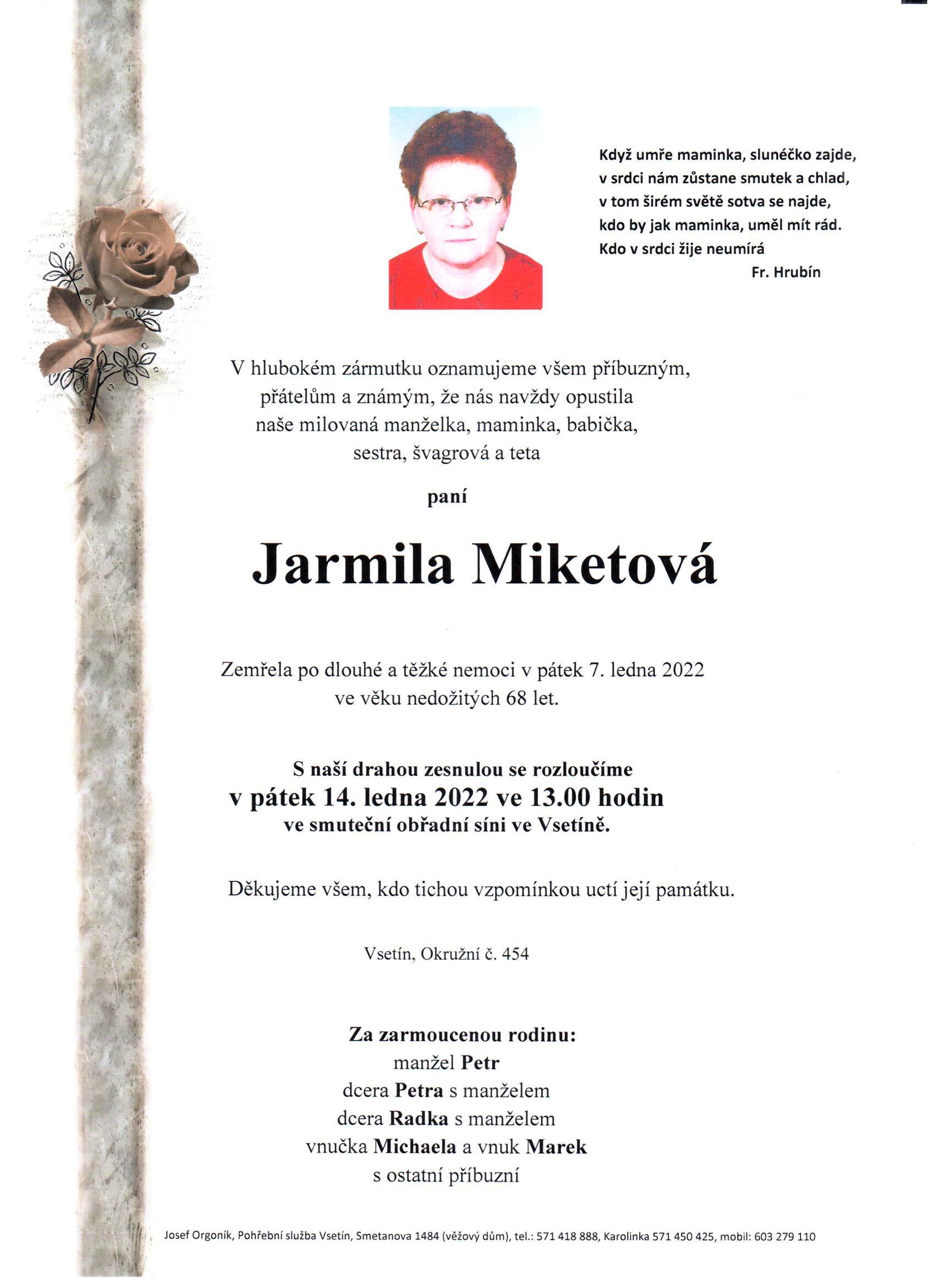 Jarmila Miketová