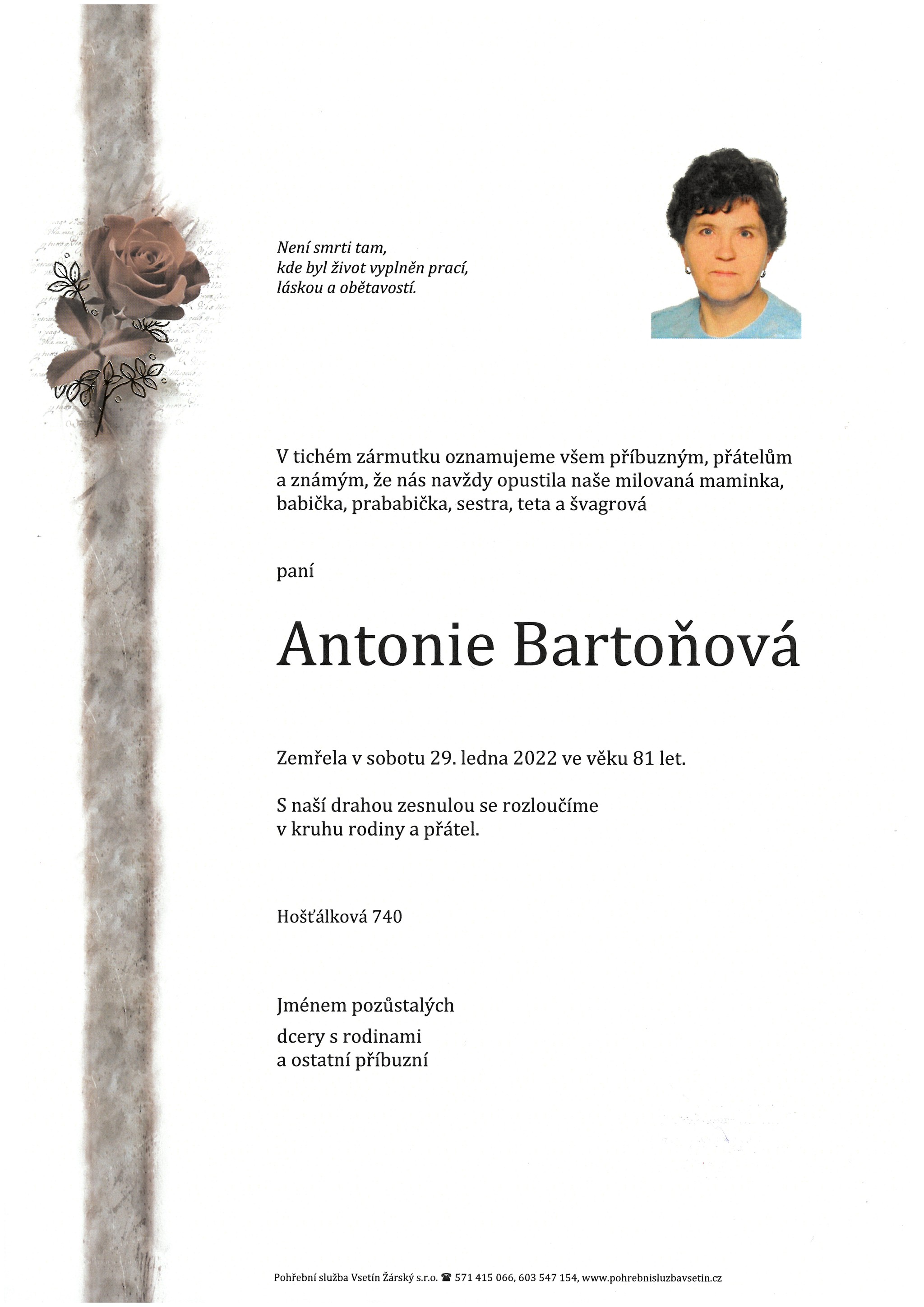 Antonie Bartoňová