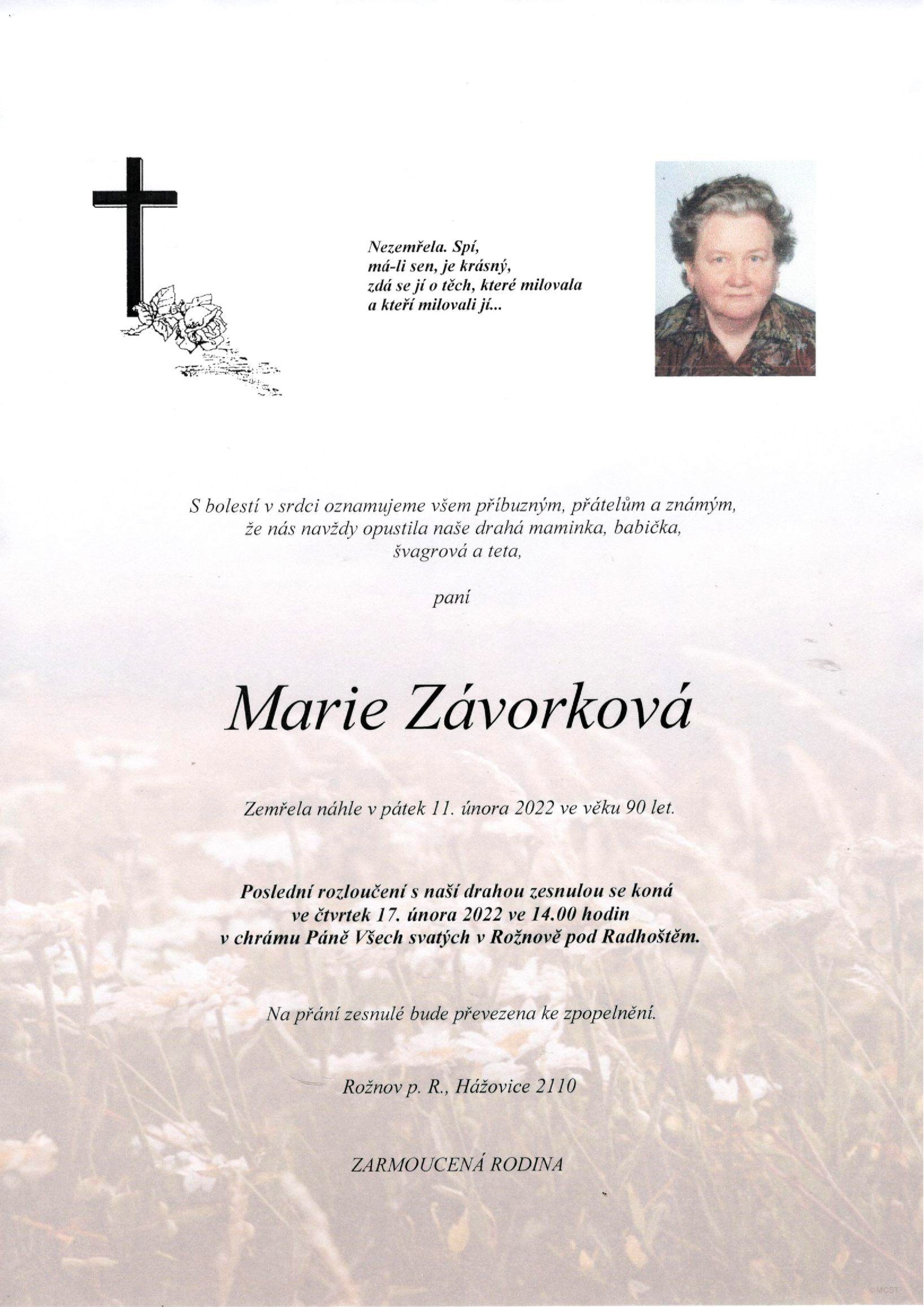 Marie Závorková