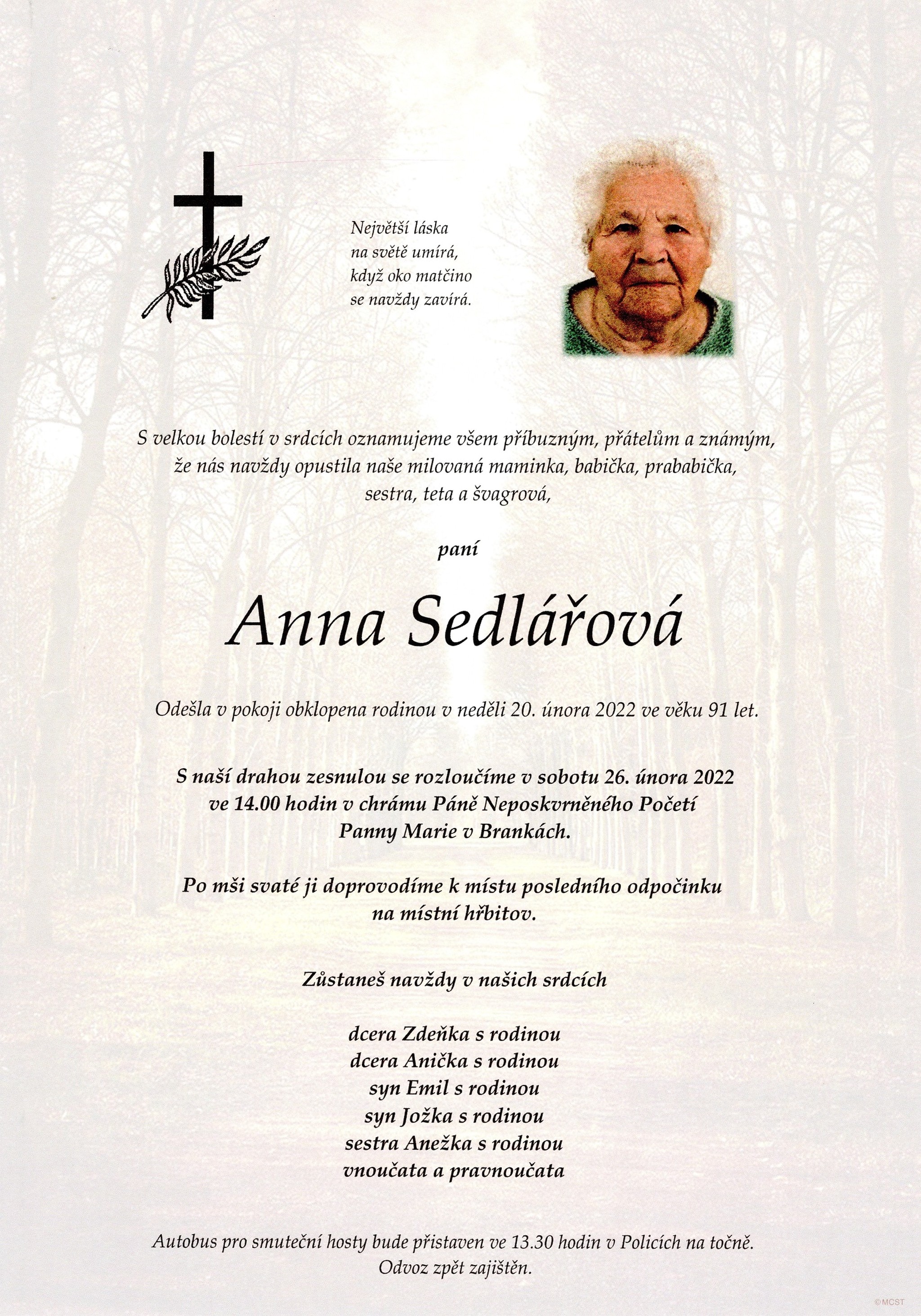 Anna Sedlářová