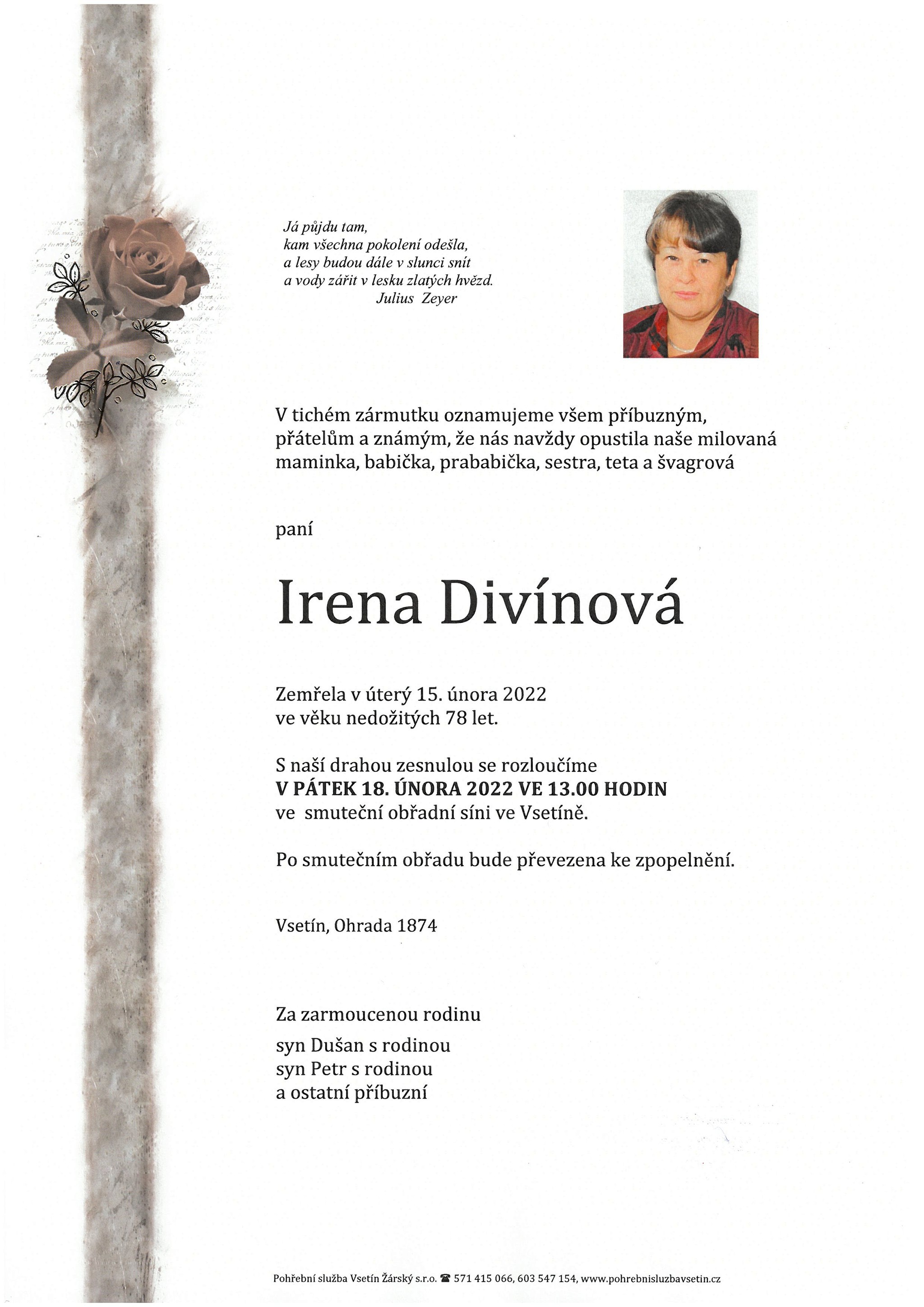 Irena Divínová