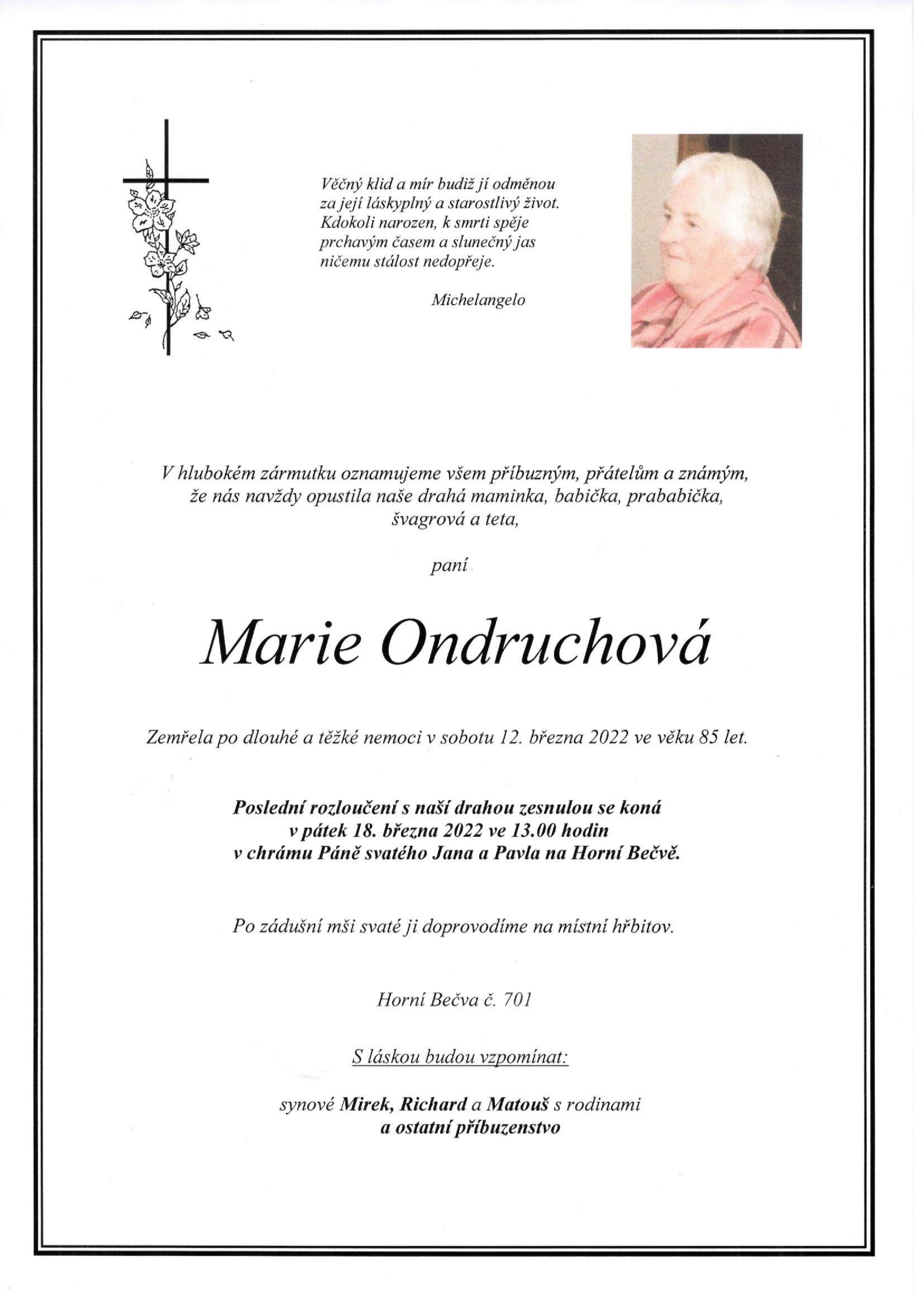 Marie Ondruchová