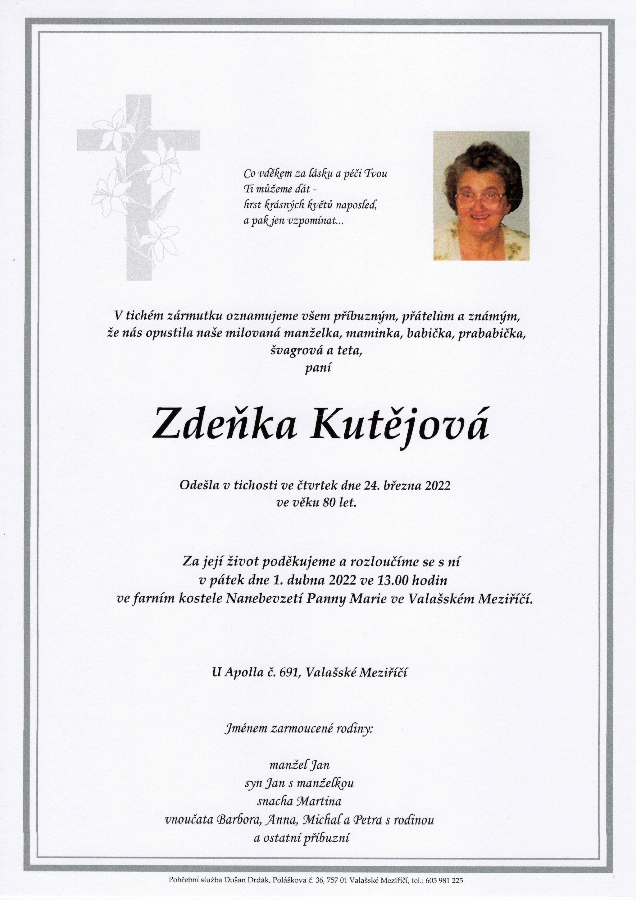 Zdeňka Kutějová