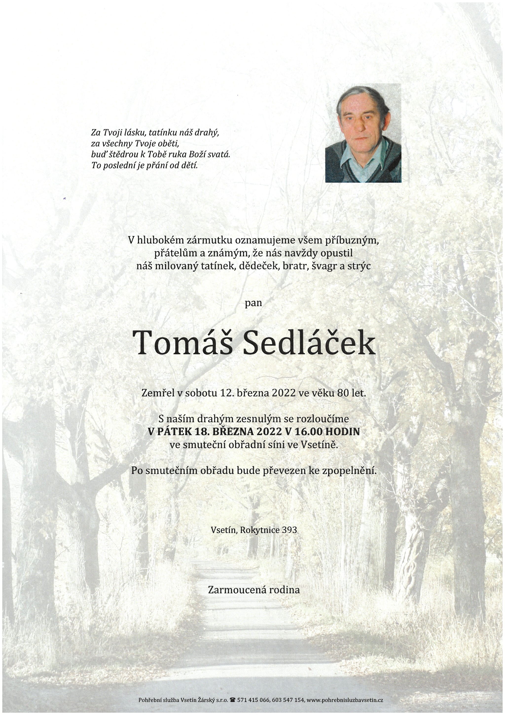 Tomáš Sedláček
