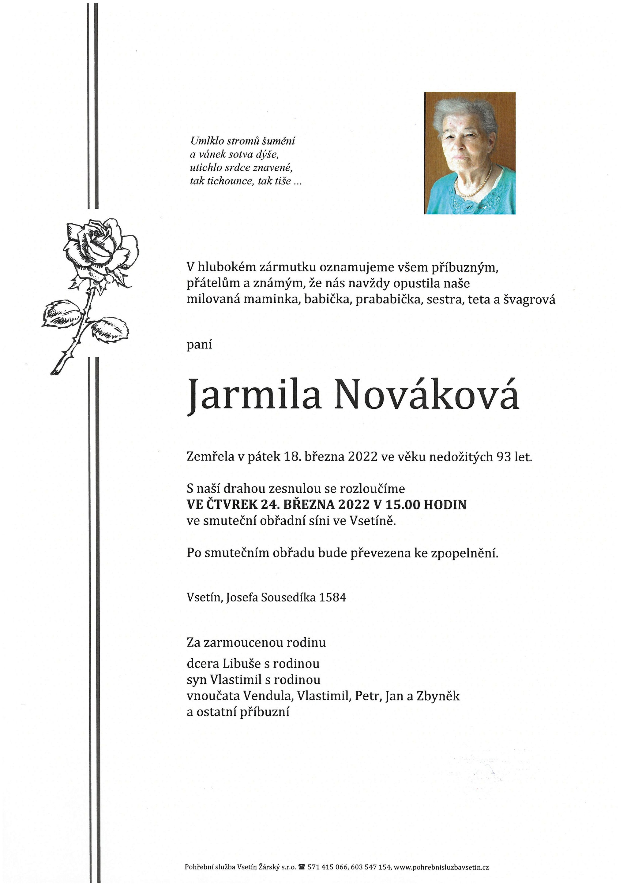 Jarmila Nováková