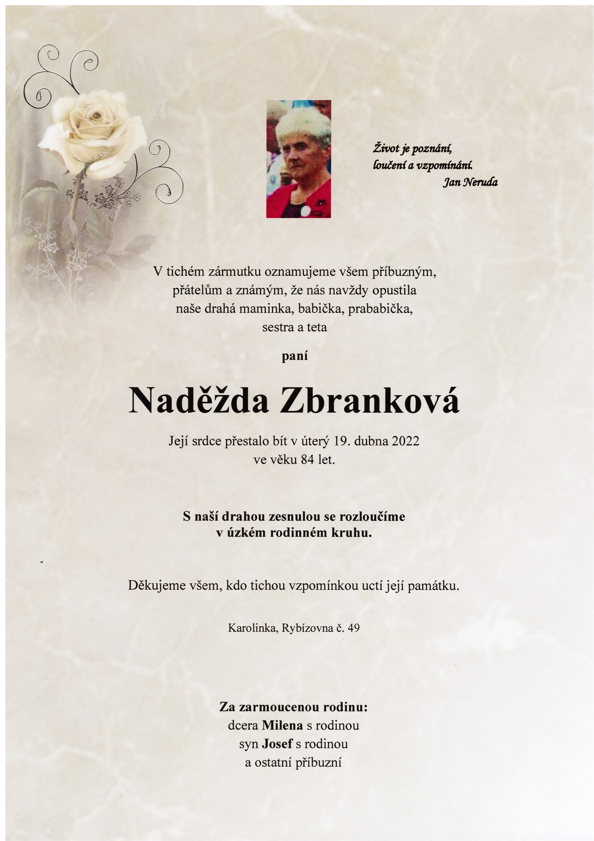 Naděžda Zbranková