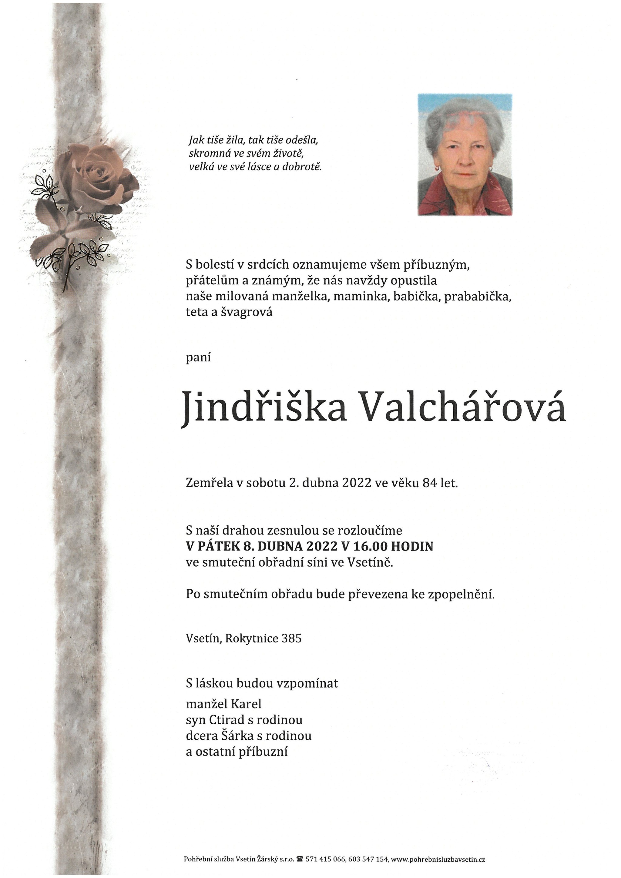 Jindřiška Valchářová