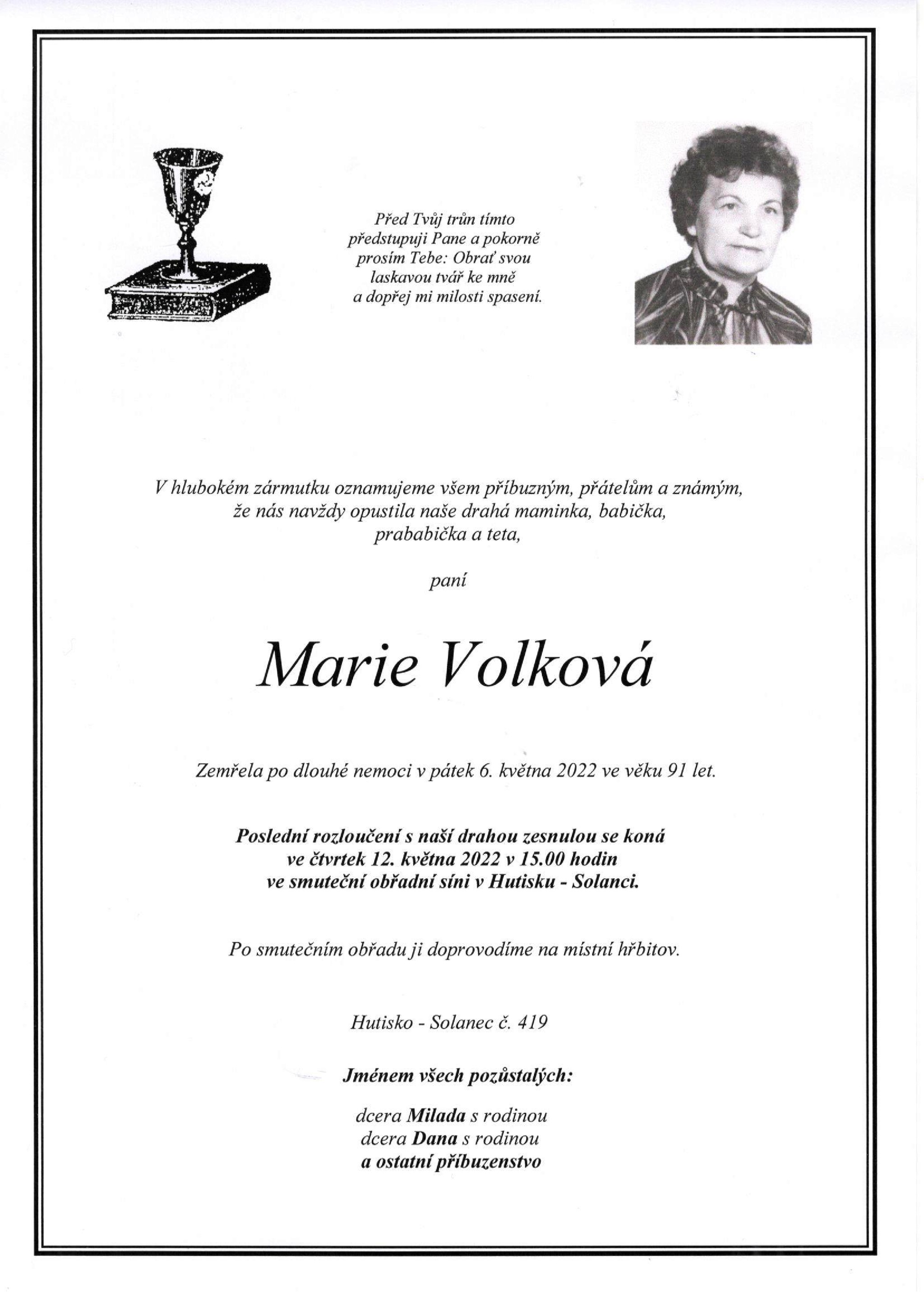 Marie Volková