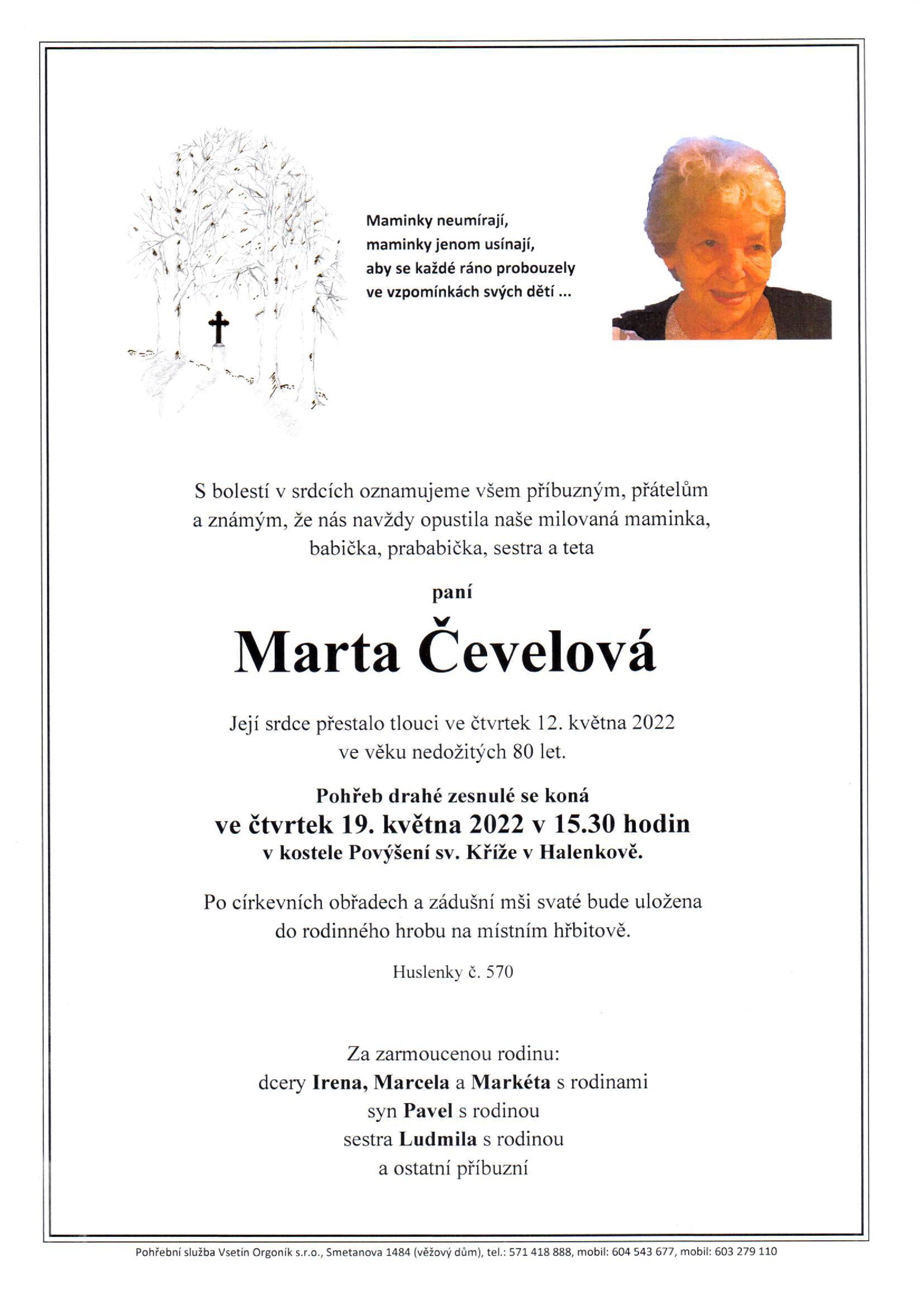 Marta Čevelová