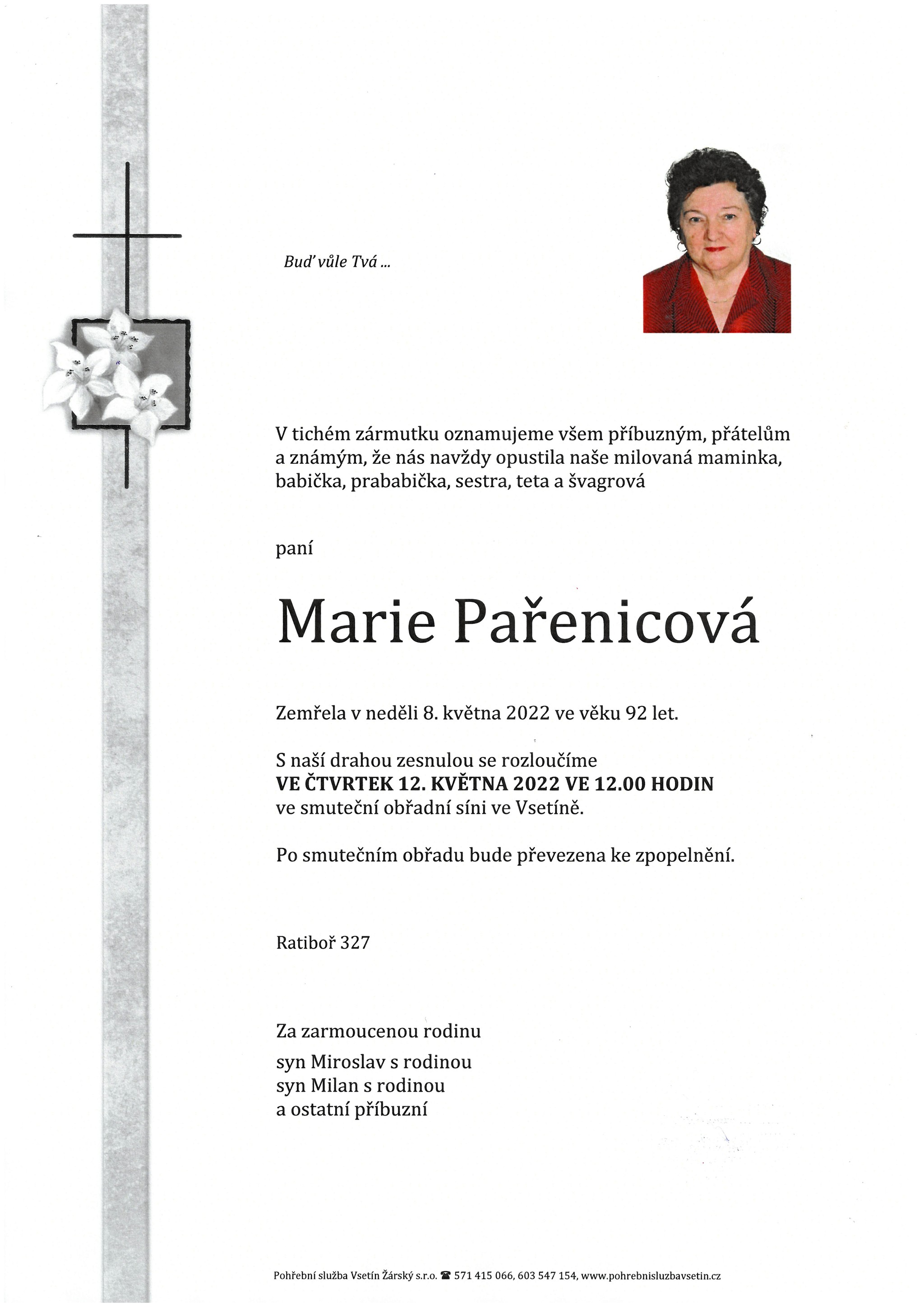 Marie Pařenicová